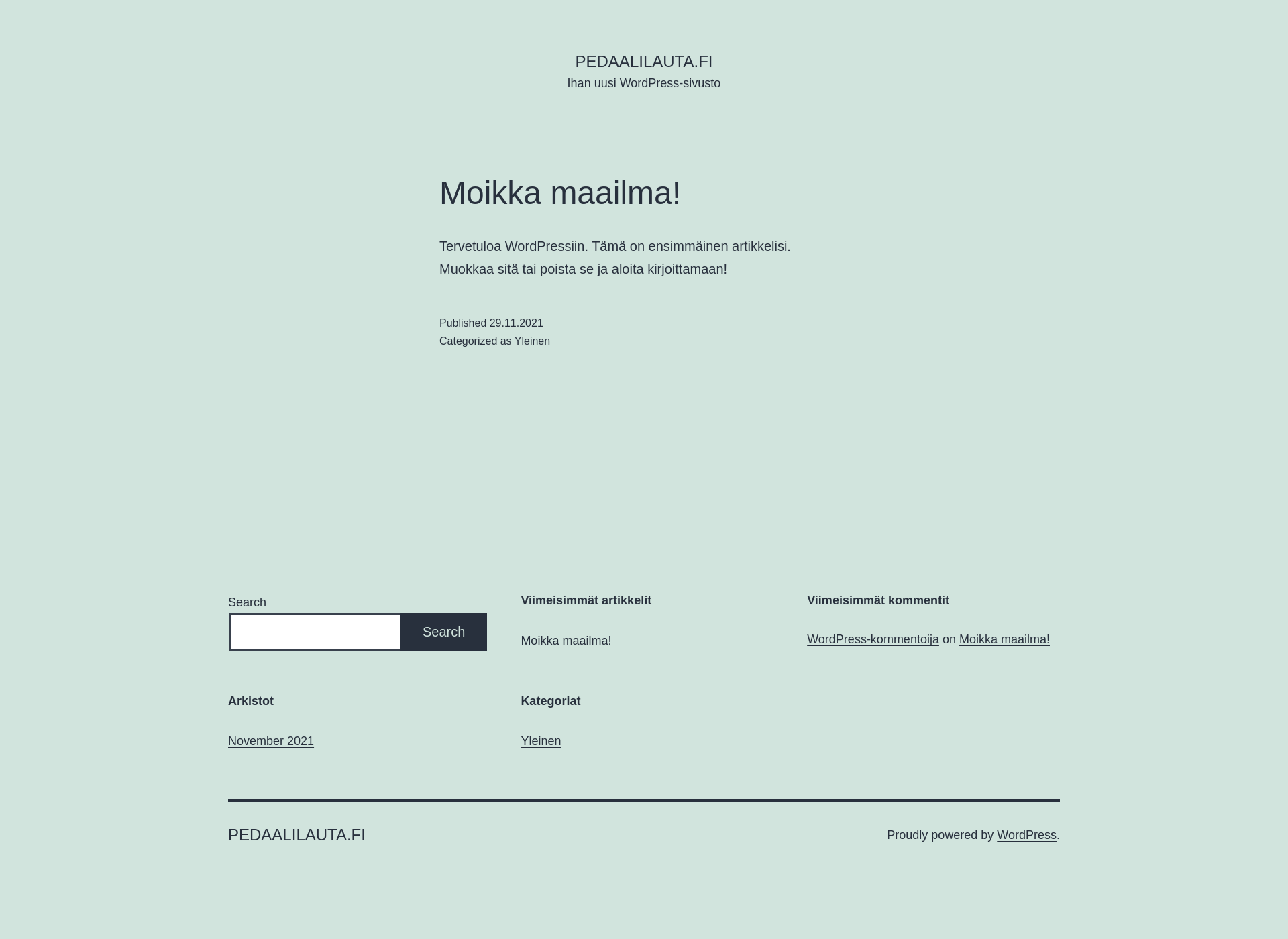 Screenshot for pedaalilauta.fi