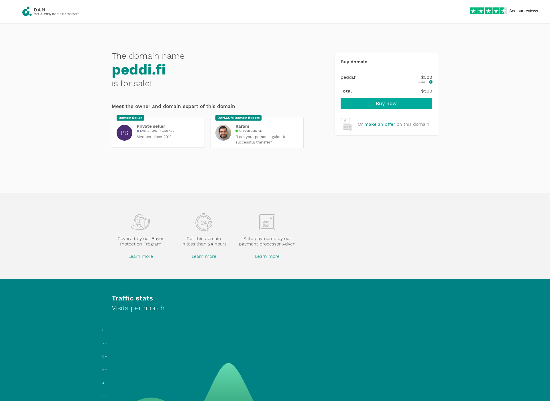 Screenshot for peddi.fi
