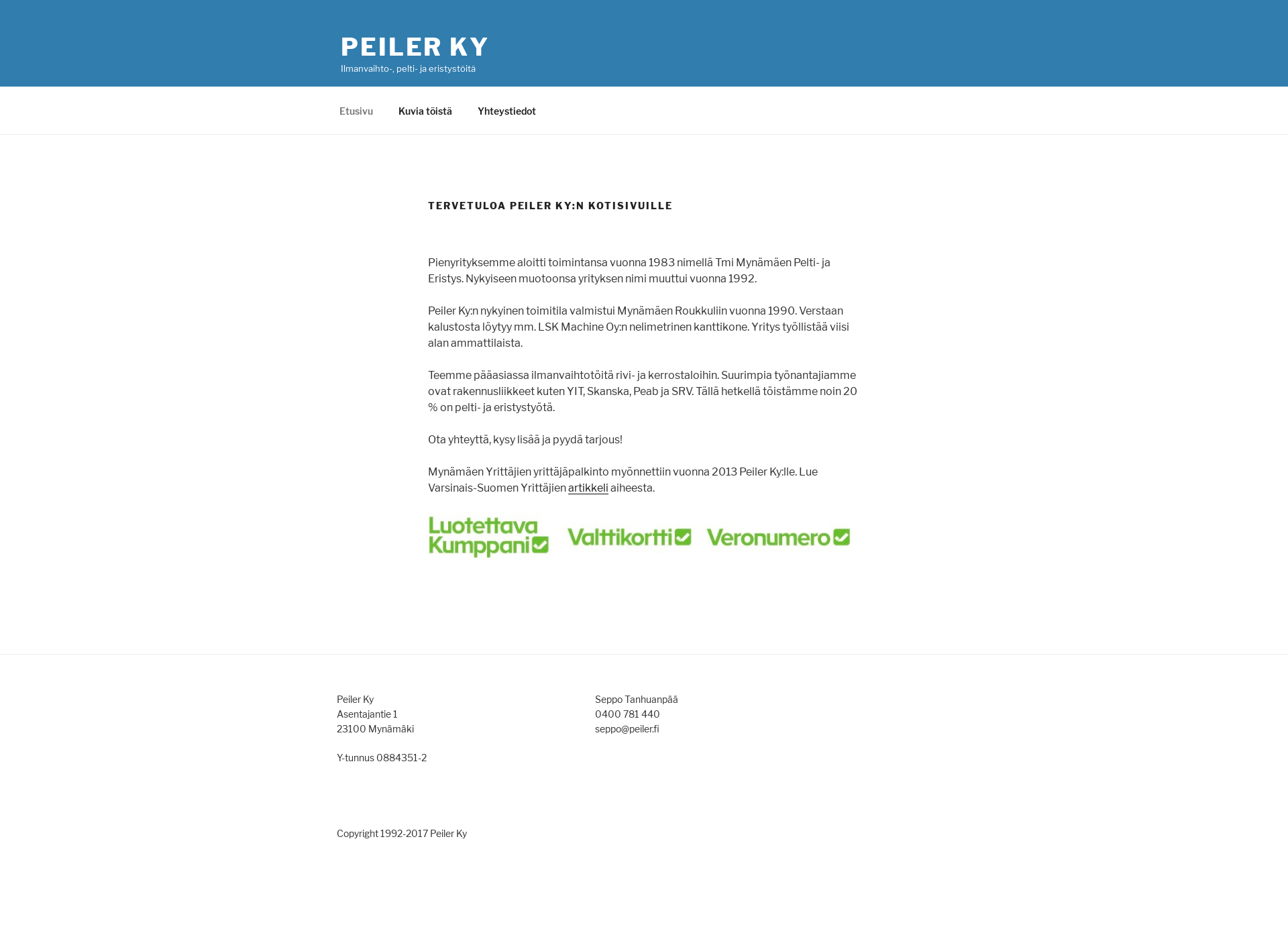 Screenshot for peilerky.fi