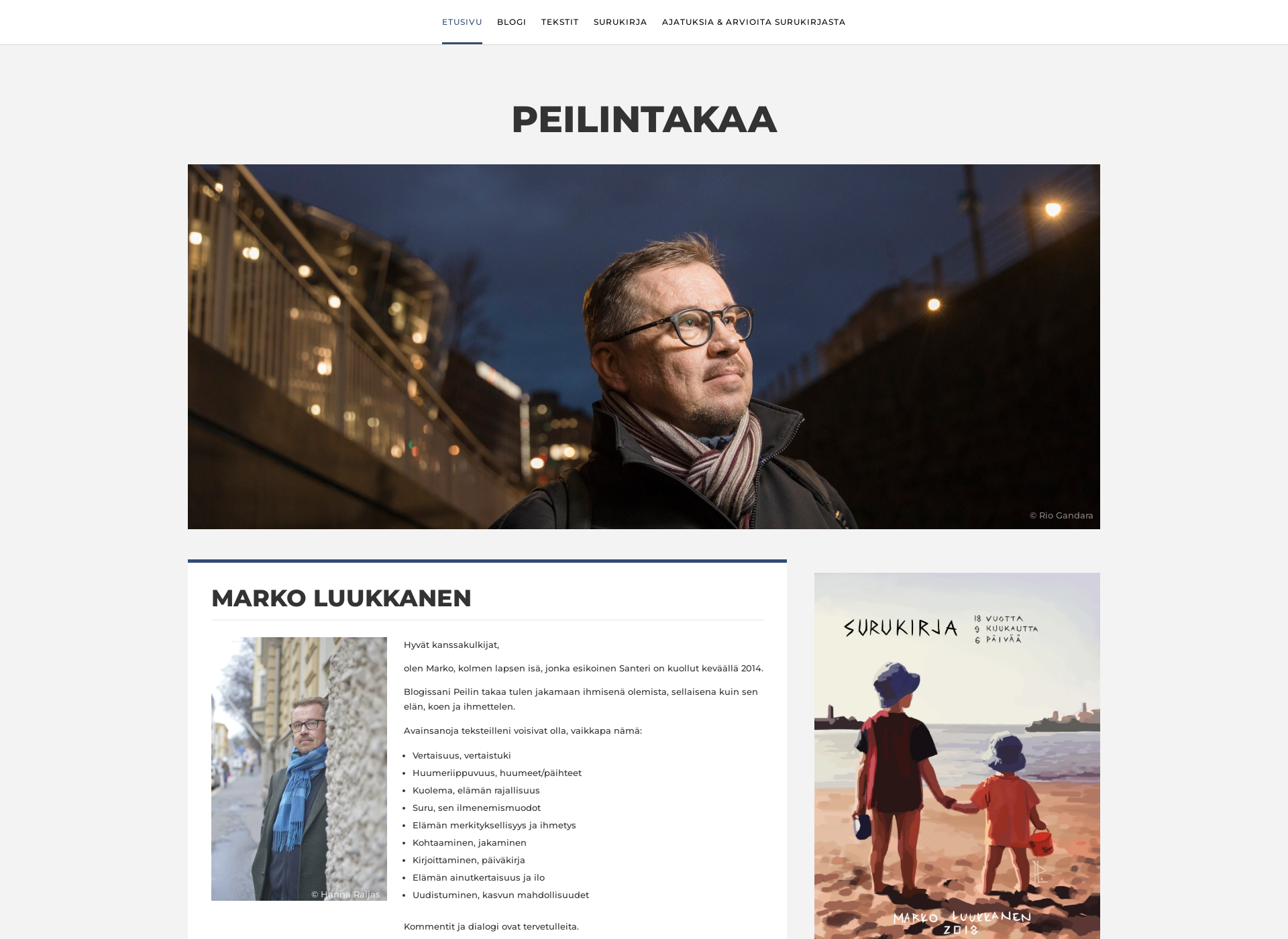 Skärmdump för peilintakaa.fi