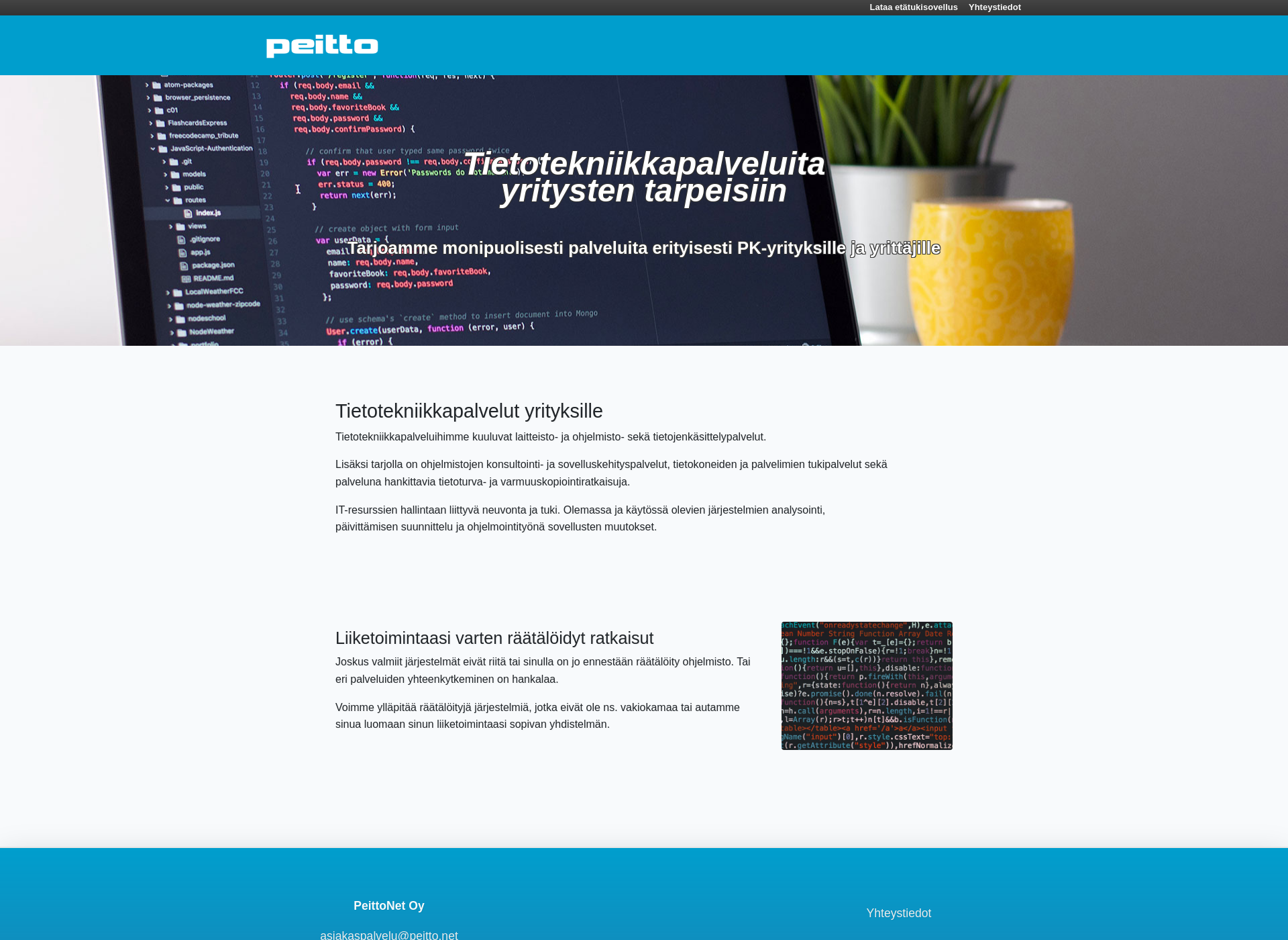 Screenshot for peitto.fi