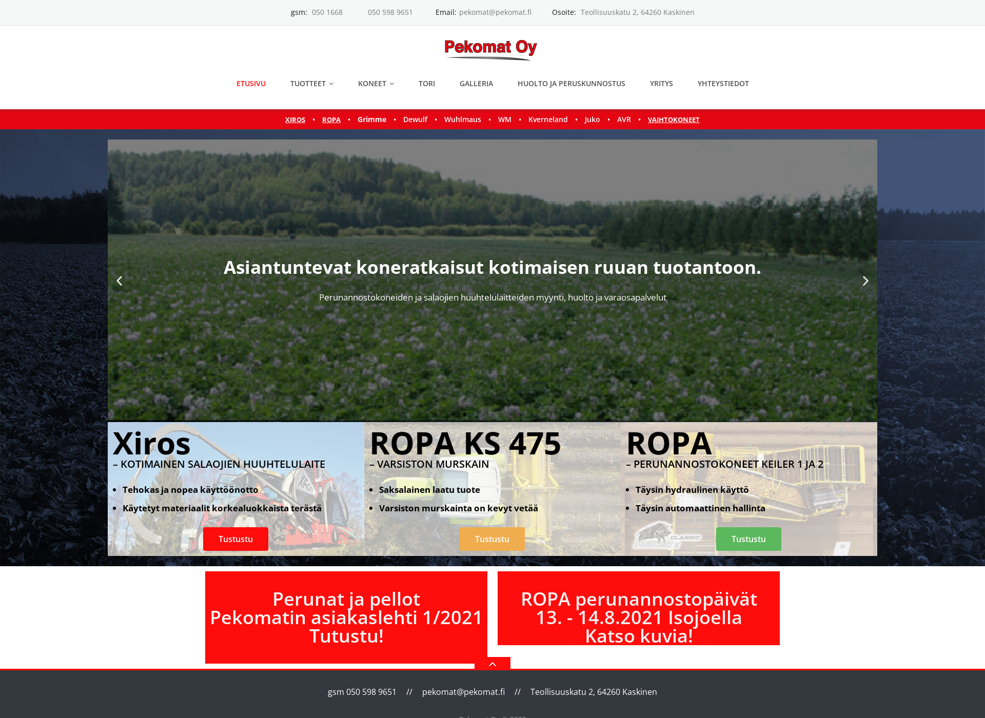 Screenshot for pekomat.fi