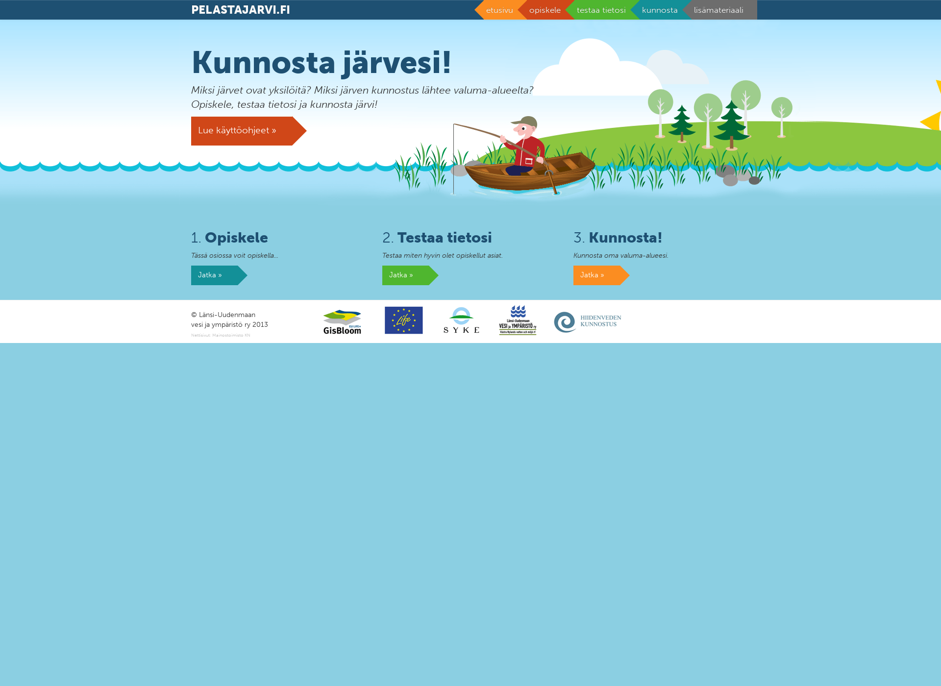 Screenshot for pelastajarvi.fi