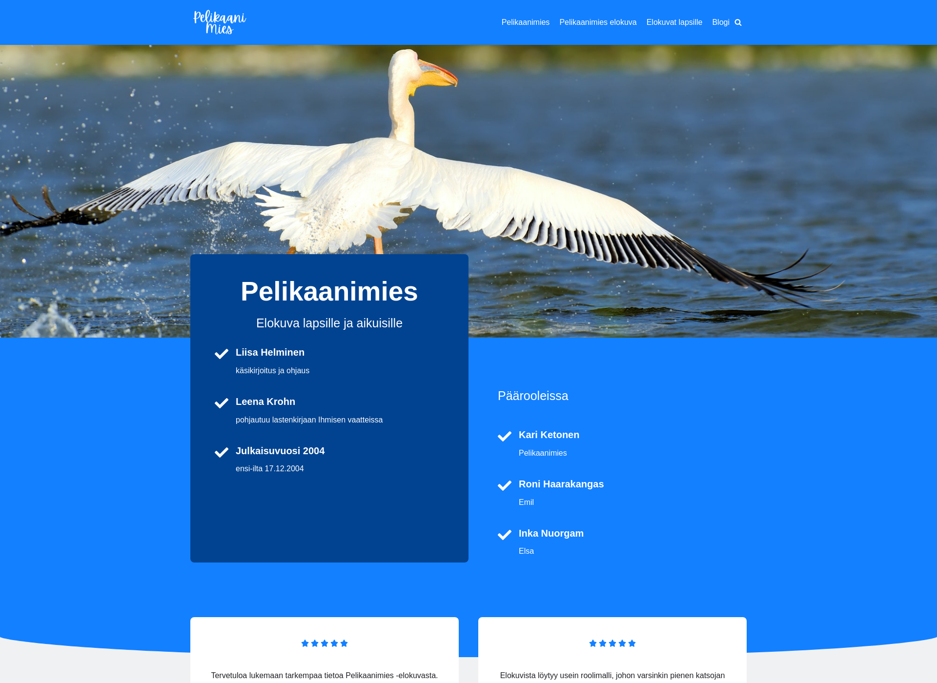 Screenshot for pelikaanimies.fi