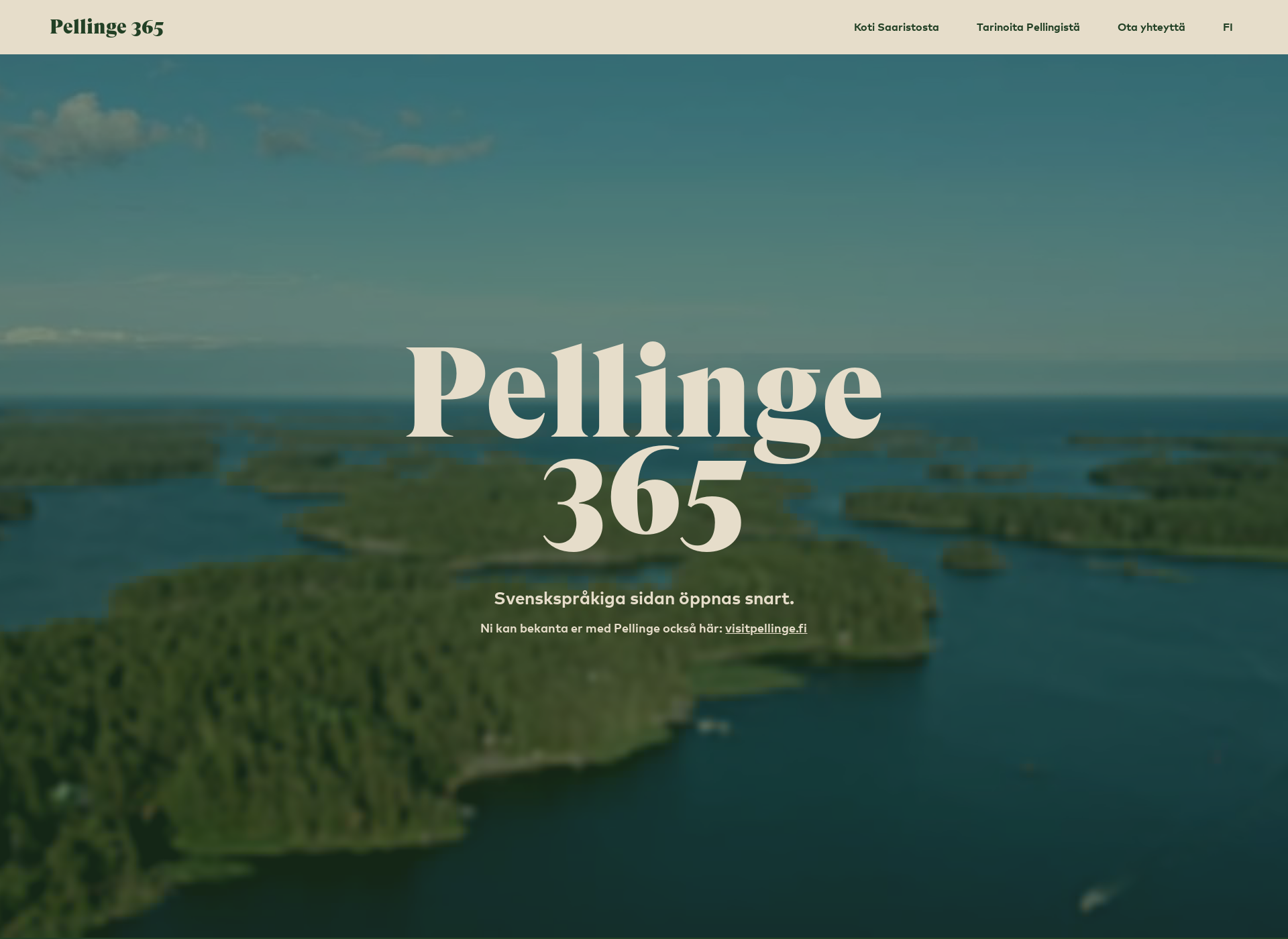 Skärmdump för pellinge365.fi