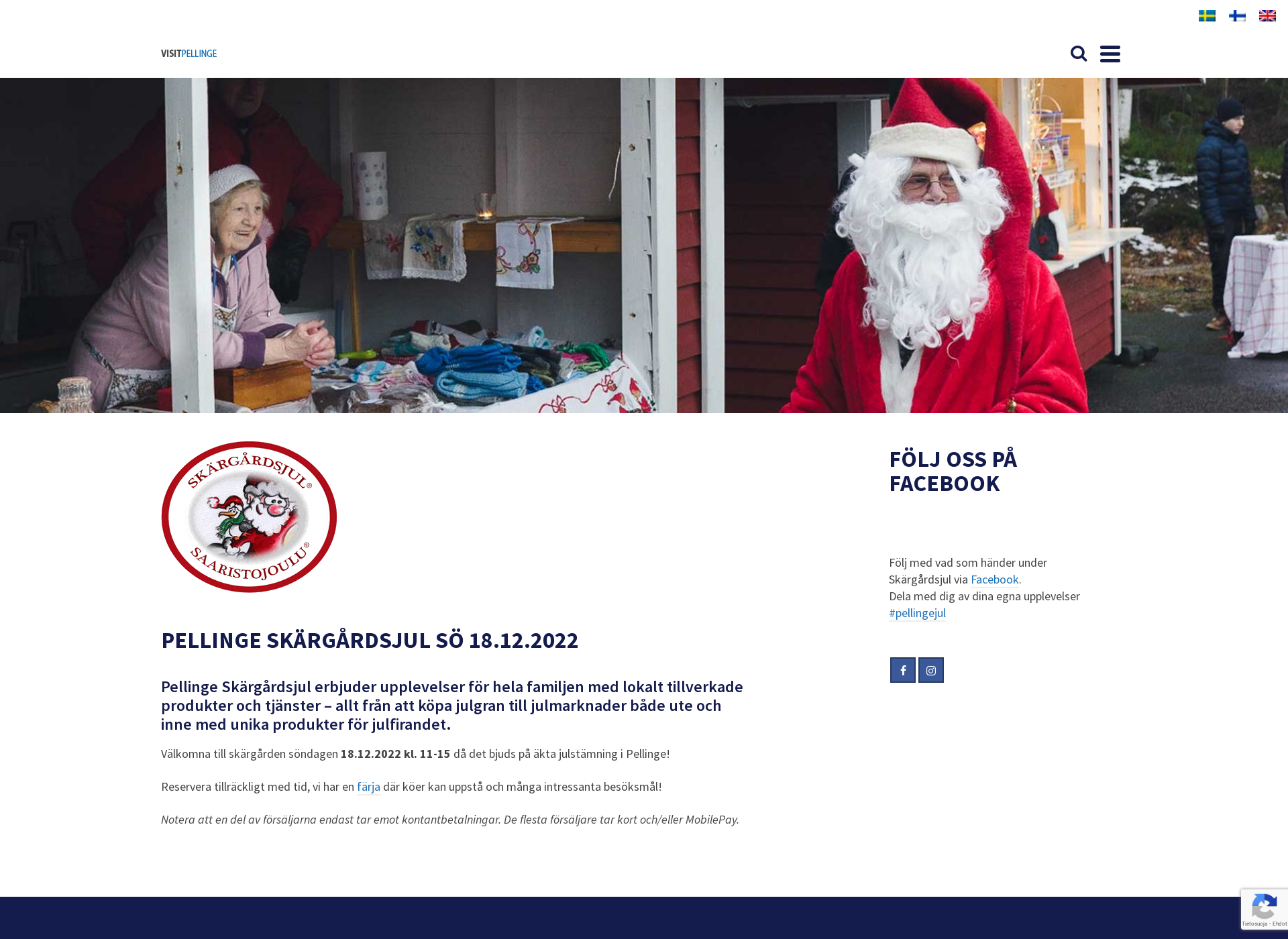 Screenshot for pellingejul.fi
