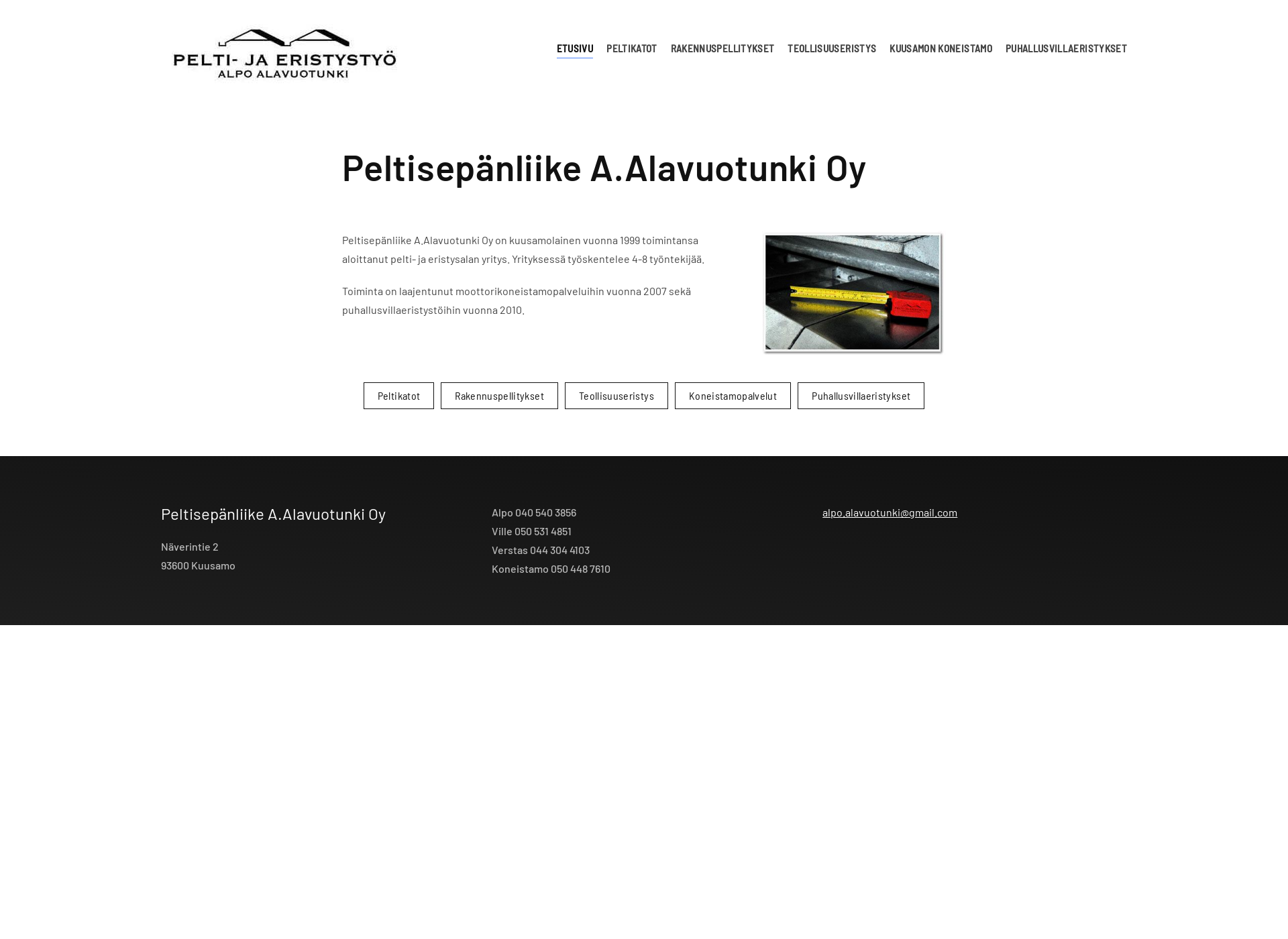 Screenshot for peltialavuotunki.fi