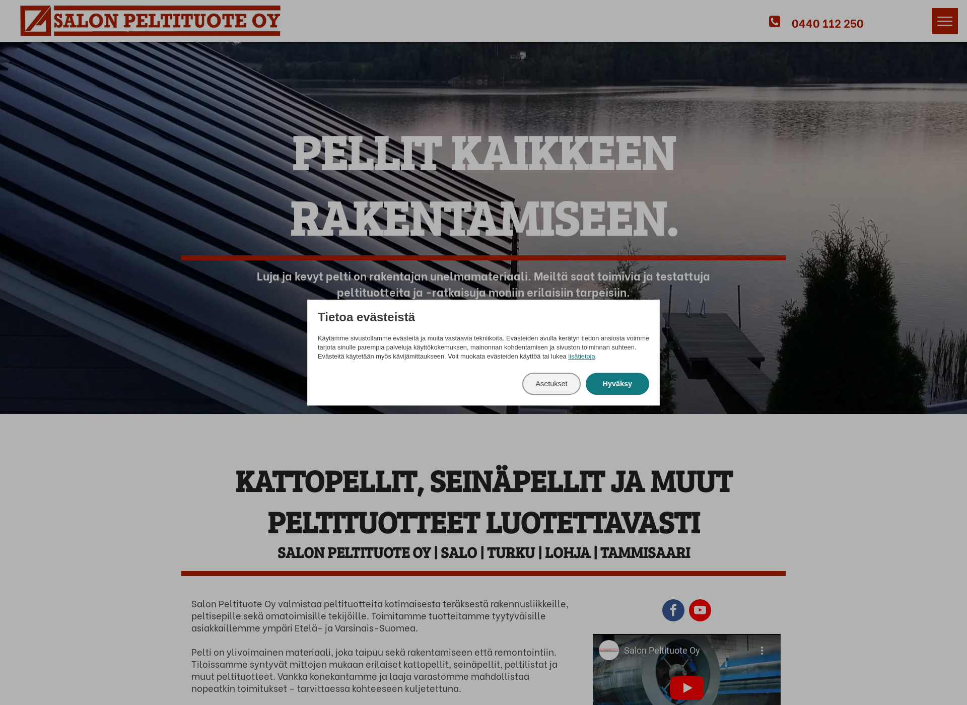 Screenshot for peltituote.fi