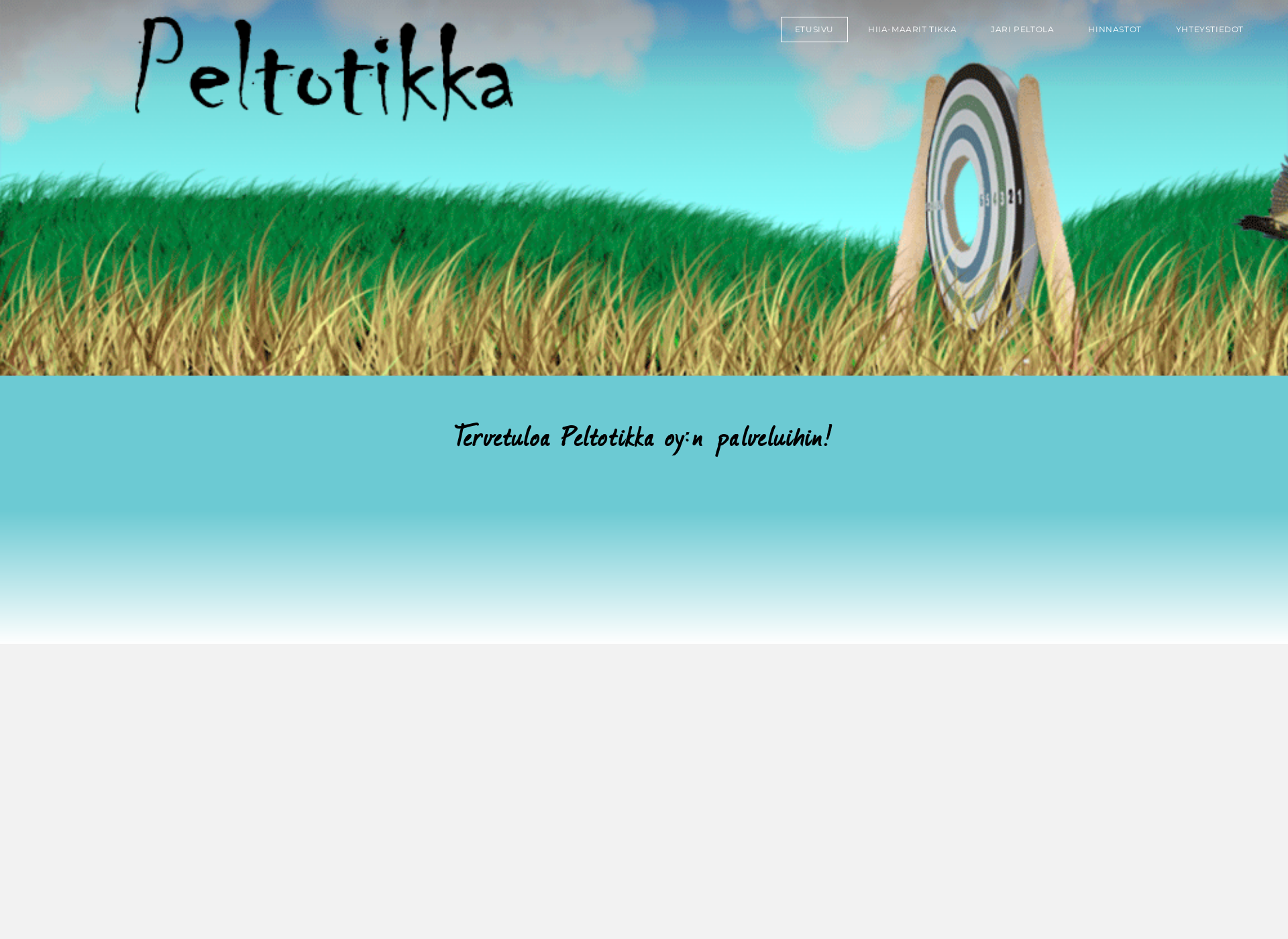 Skärmdump för peltotikka.fi