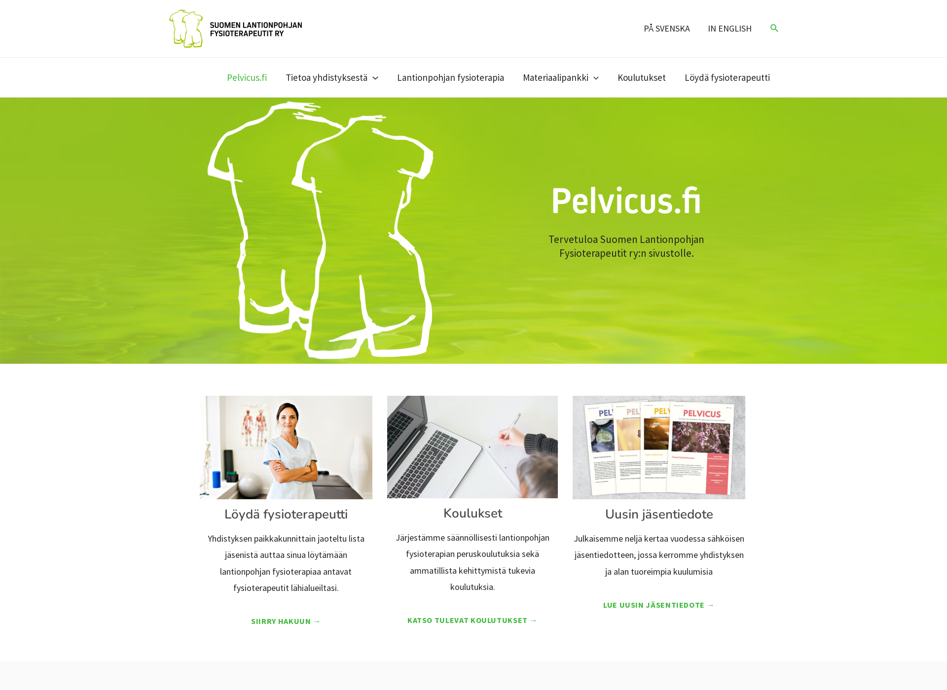 Screenshot for pelvicus.fi