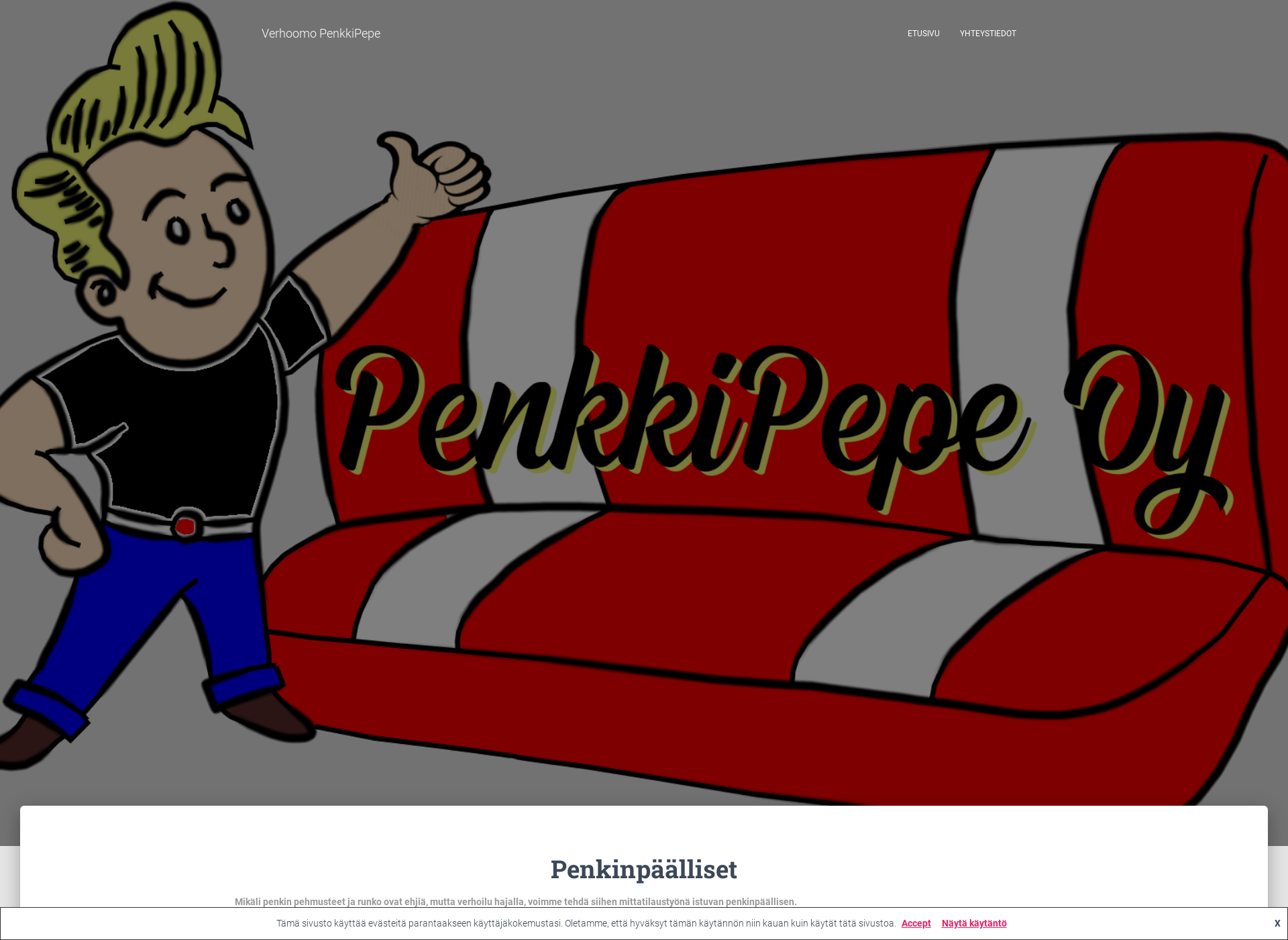 Skärmdump för penkkipepe.fi