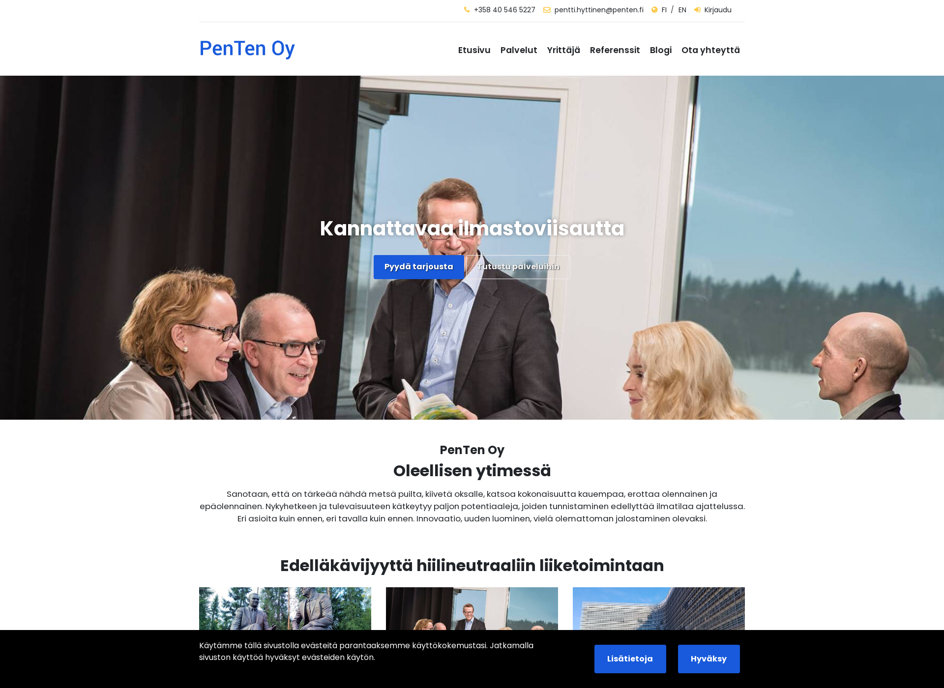 Screenshot for penten.fi