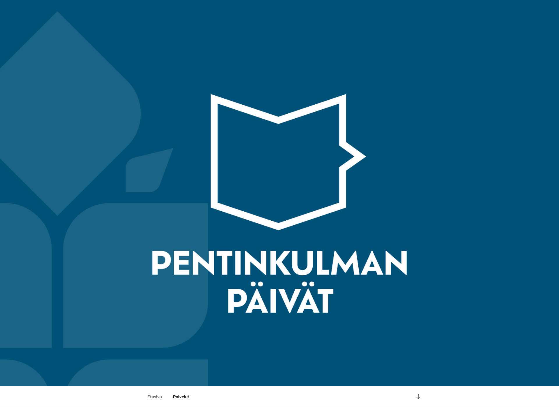 Skärmdump för pentinkulmanpaivat.fi