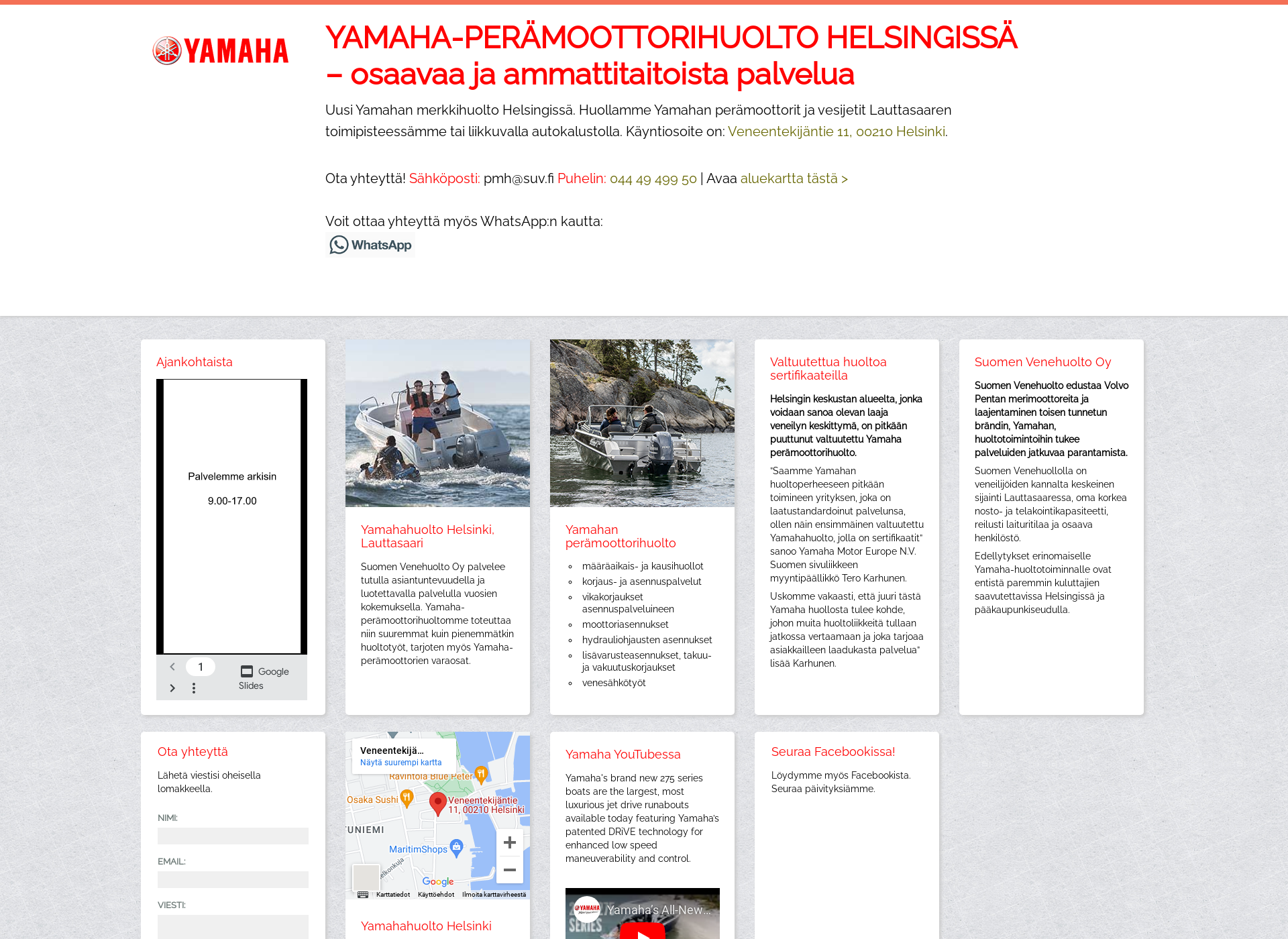 Screenshot for peramoottori-huolto.fi