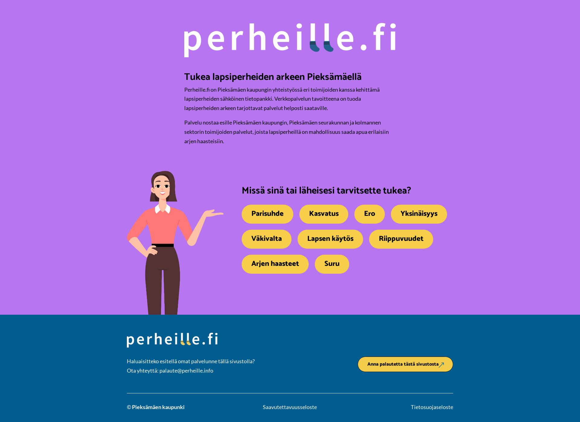 Screenshot for perheille.fi