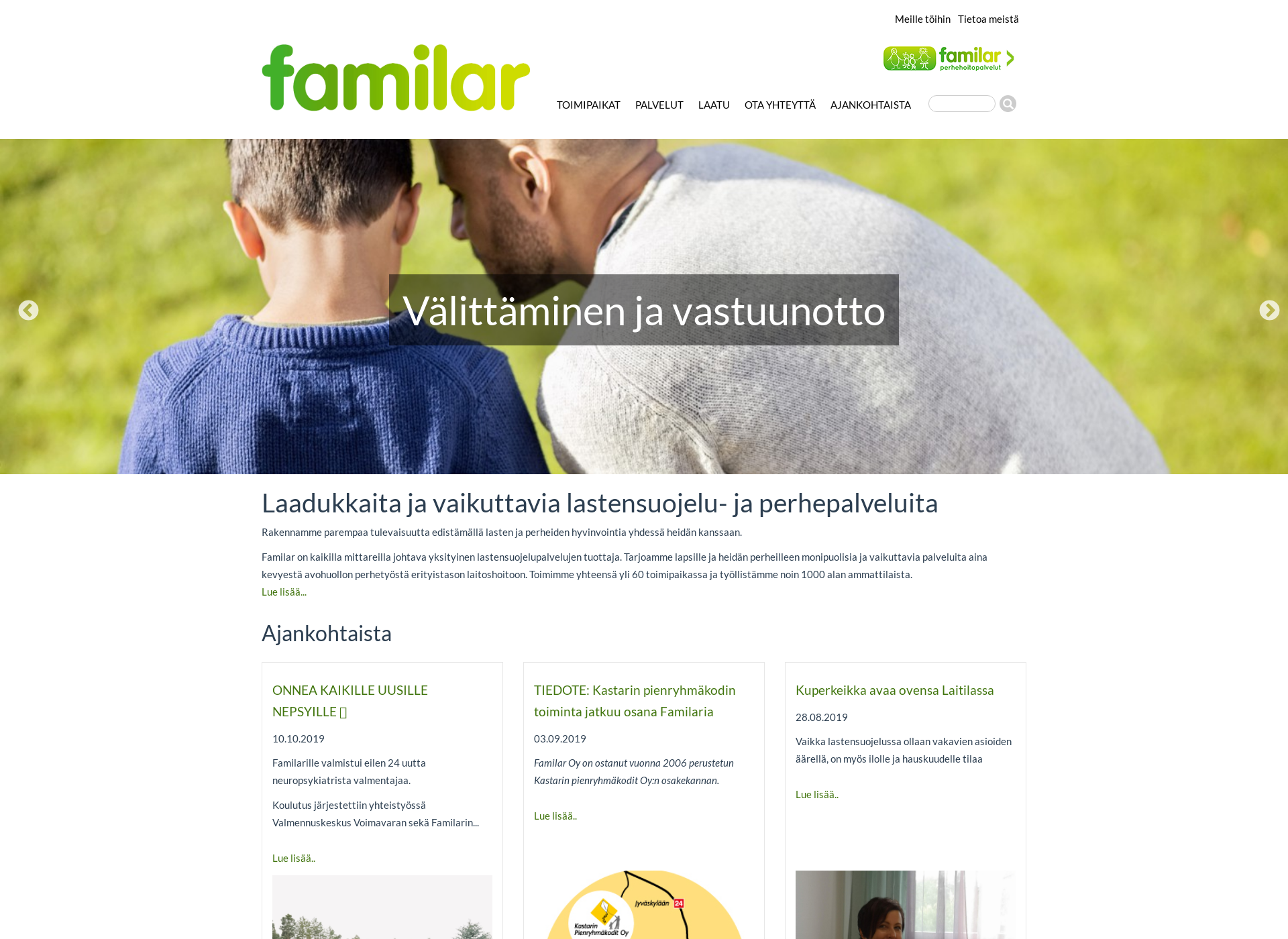 Näyttökuva perhelapselle.fi
