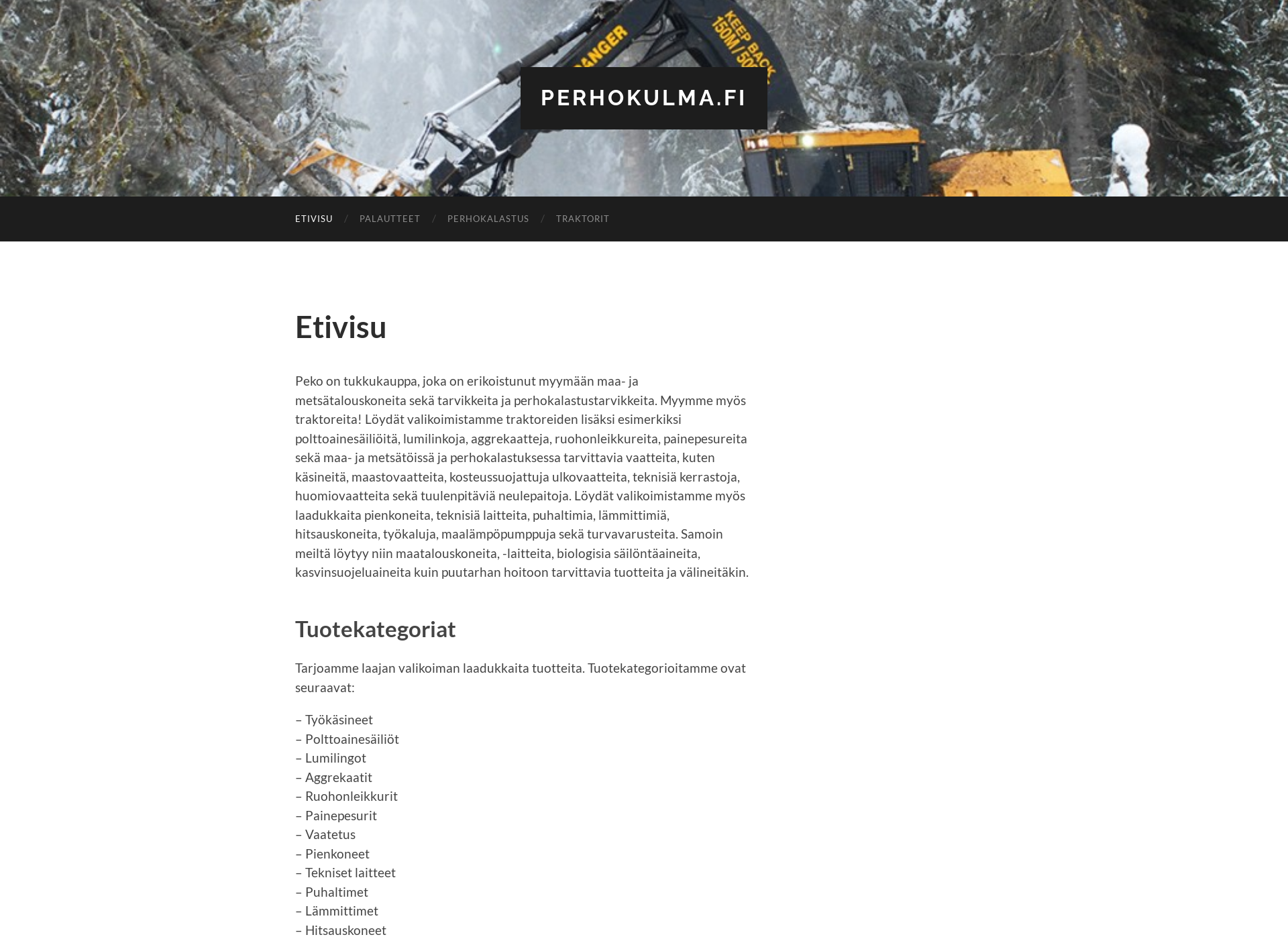Screenshot for perhokulma.fi