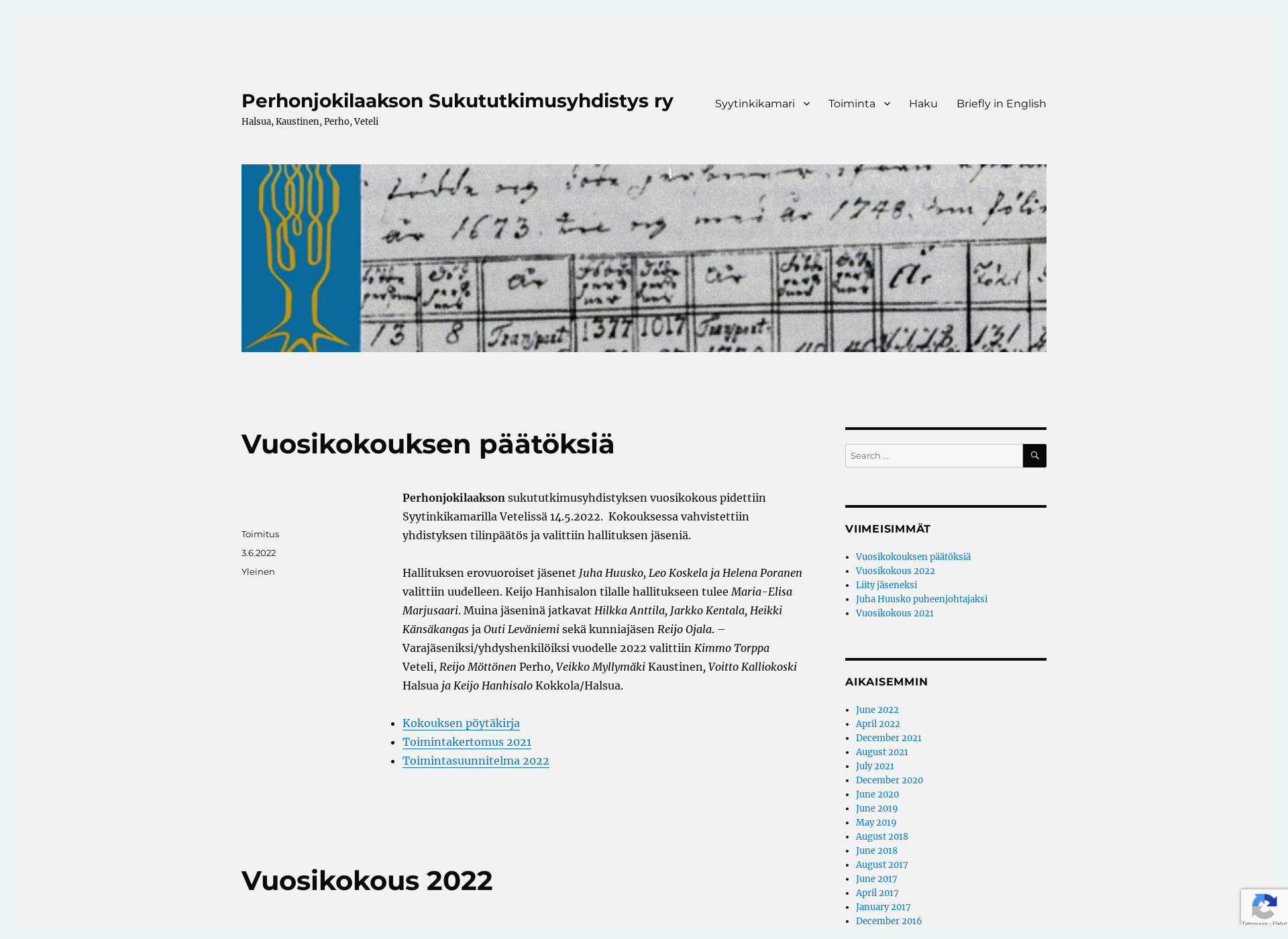 Screenshot for perhonjokilaaksonsukututkimus.fi