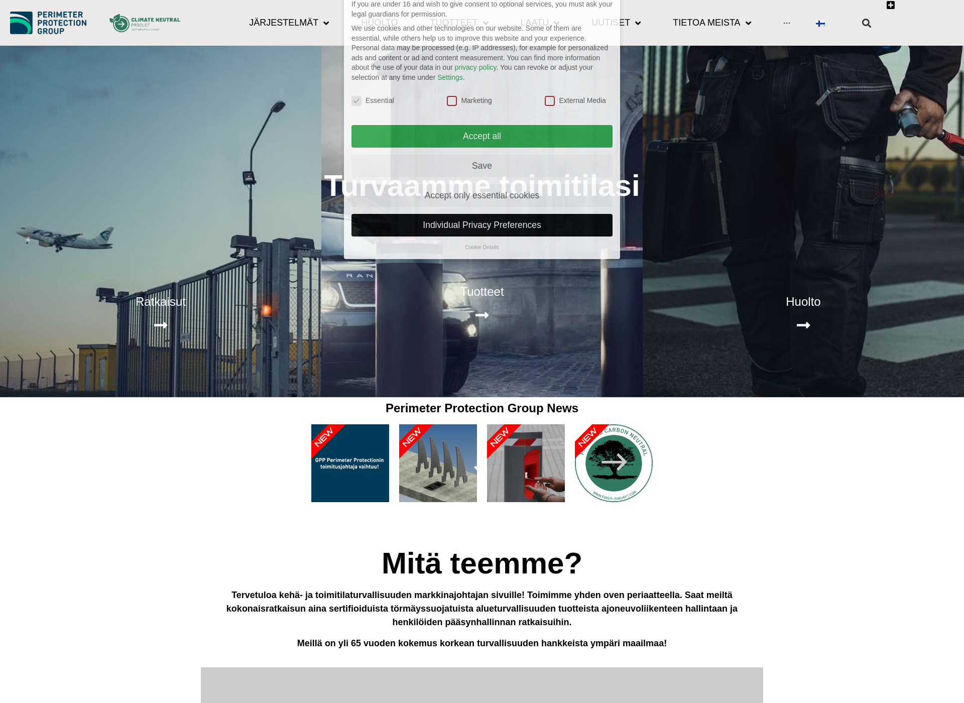 Screenshot for perimeterprotection.fi