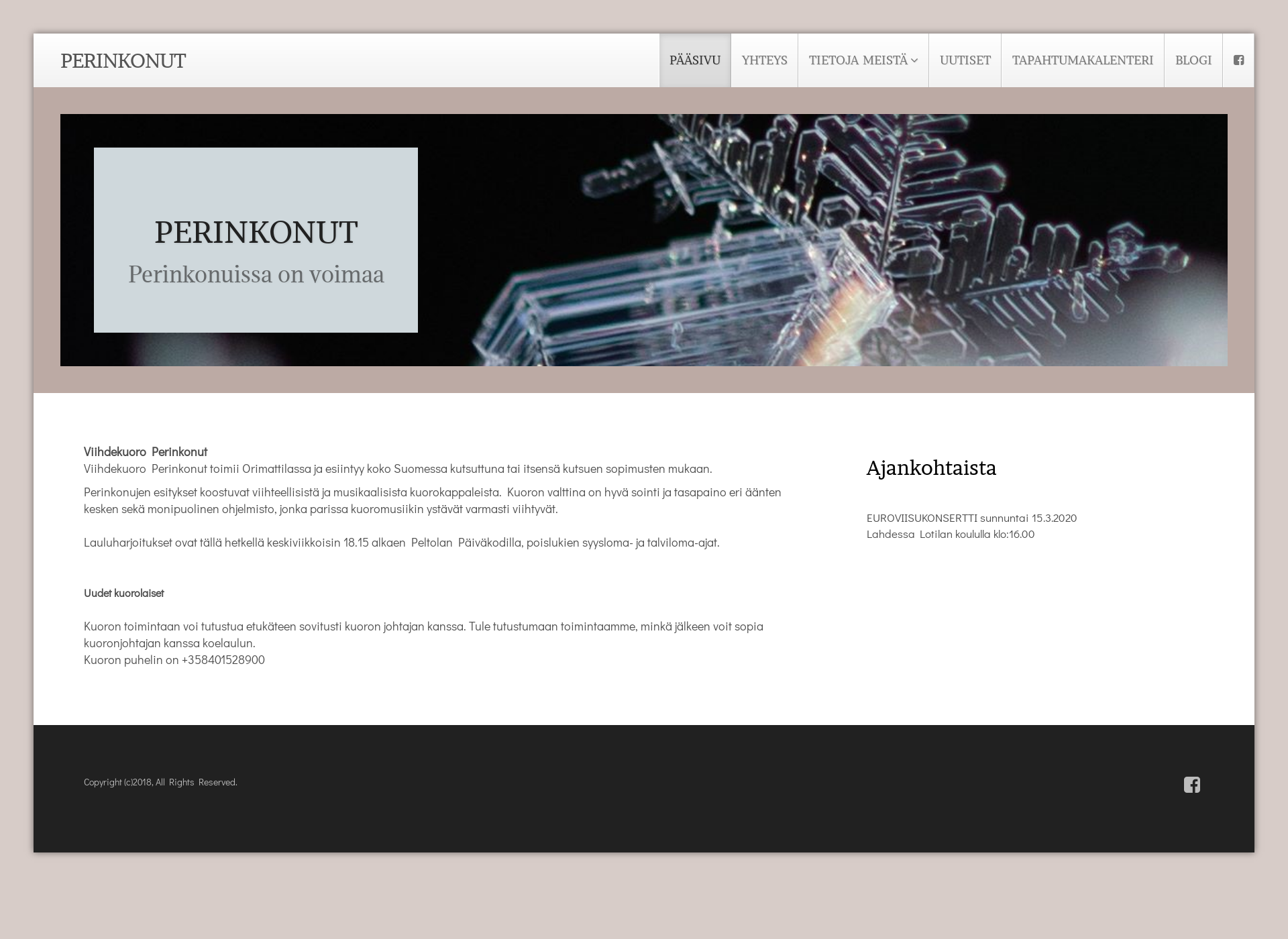 Screenshot for perinkonut.fi