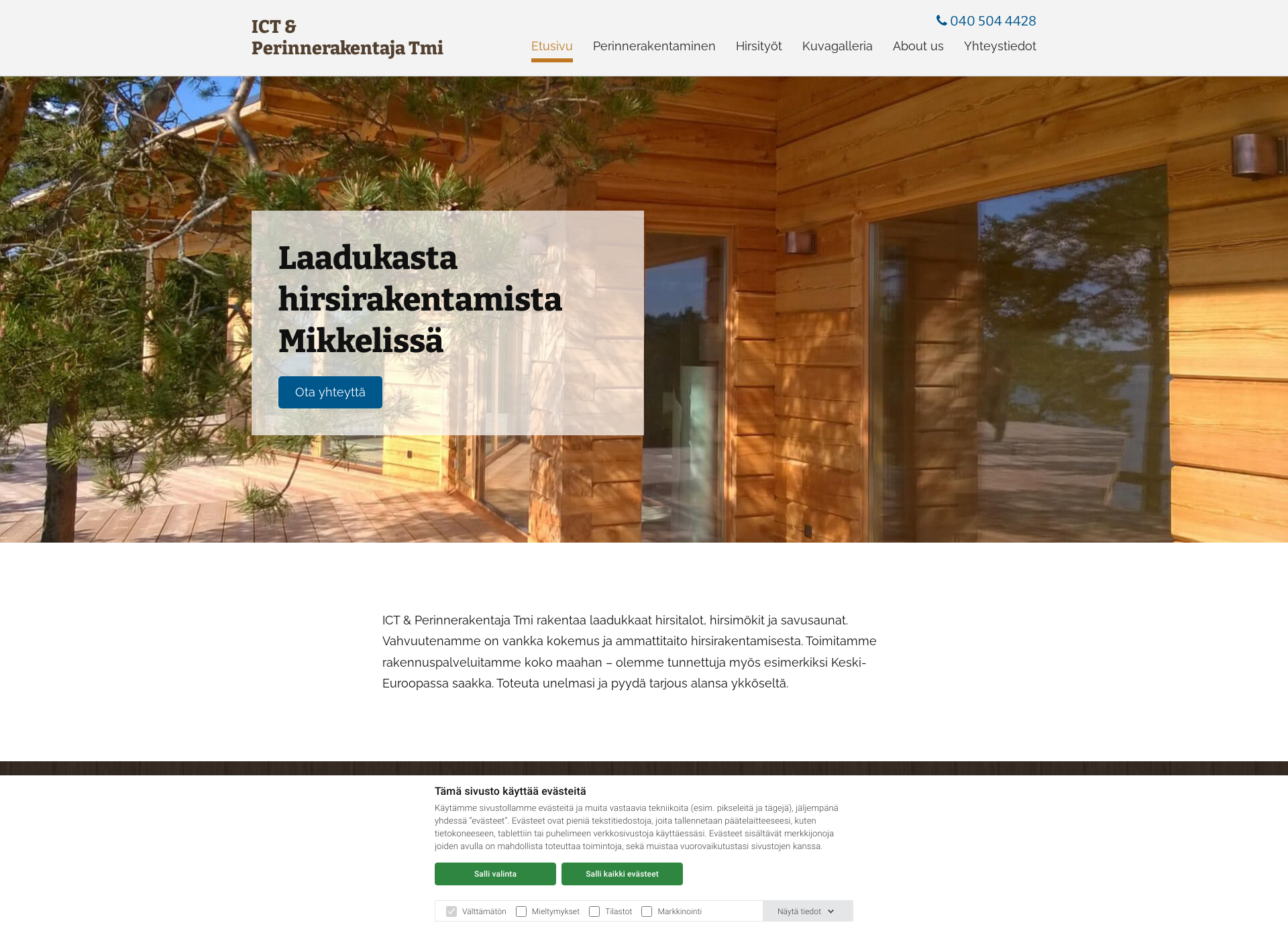 Screenshot for perinnerakentaja.fi
