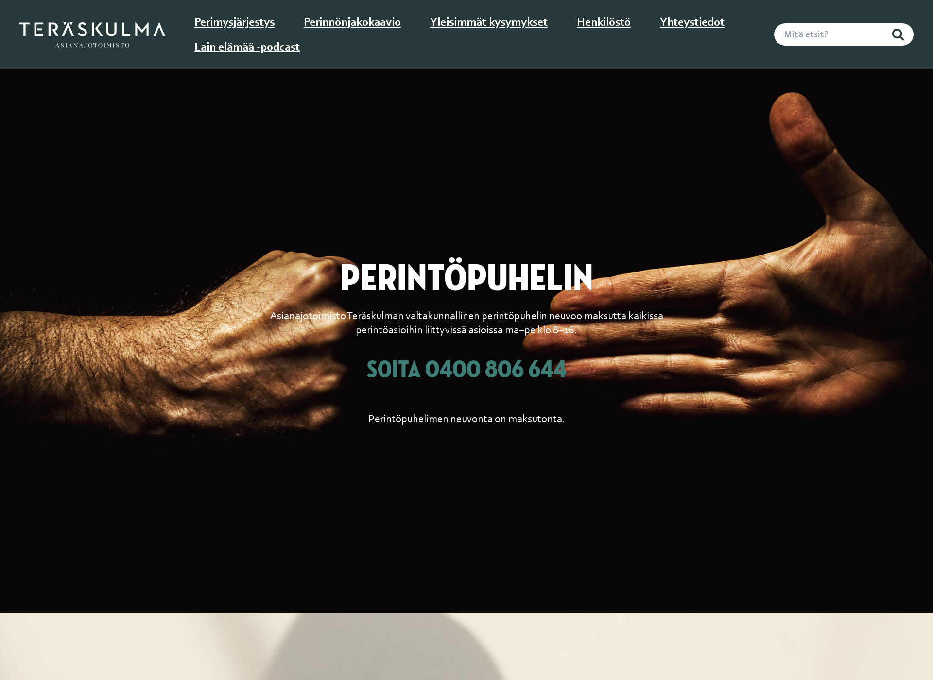 Screenshot for perintopuhelin.fi