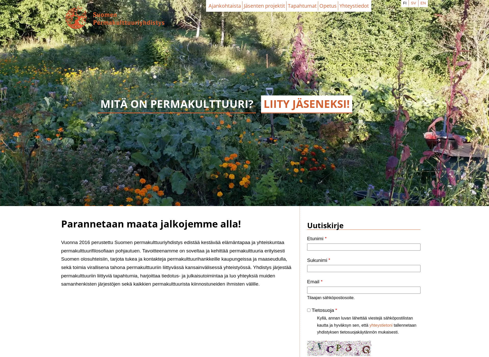 Screenshot for permakulttuuri.fi