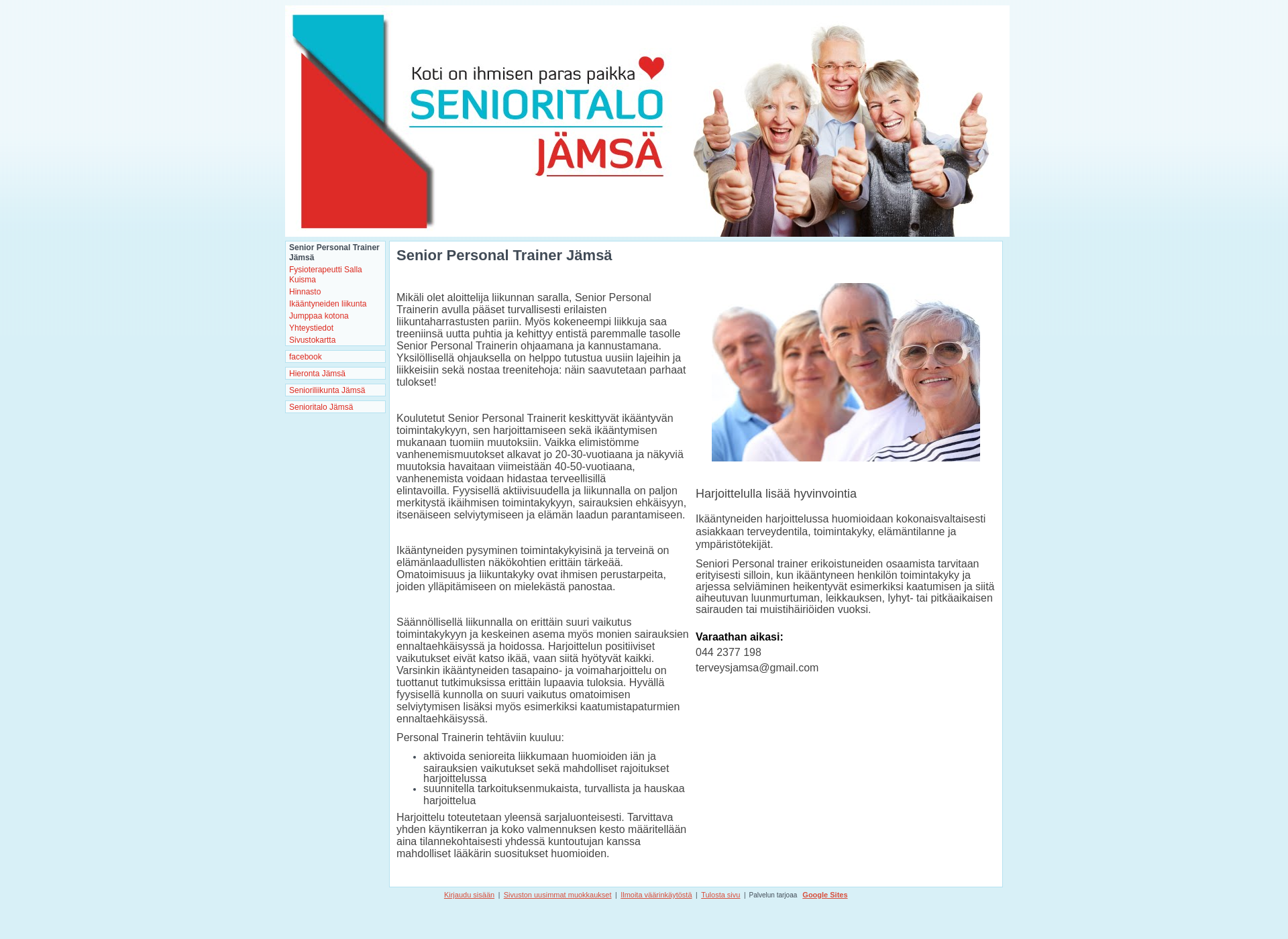 Screenshot for personaltrainerjamsa.fi