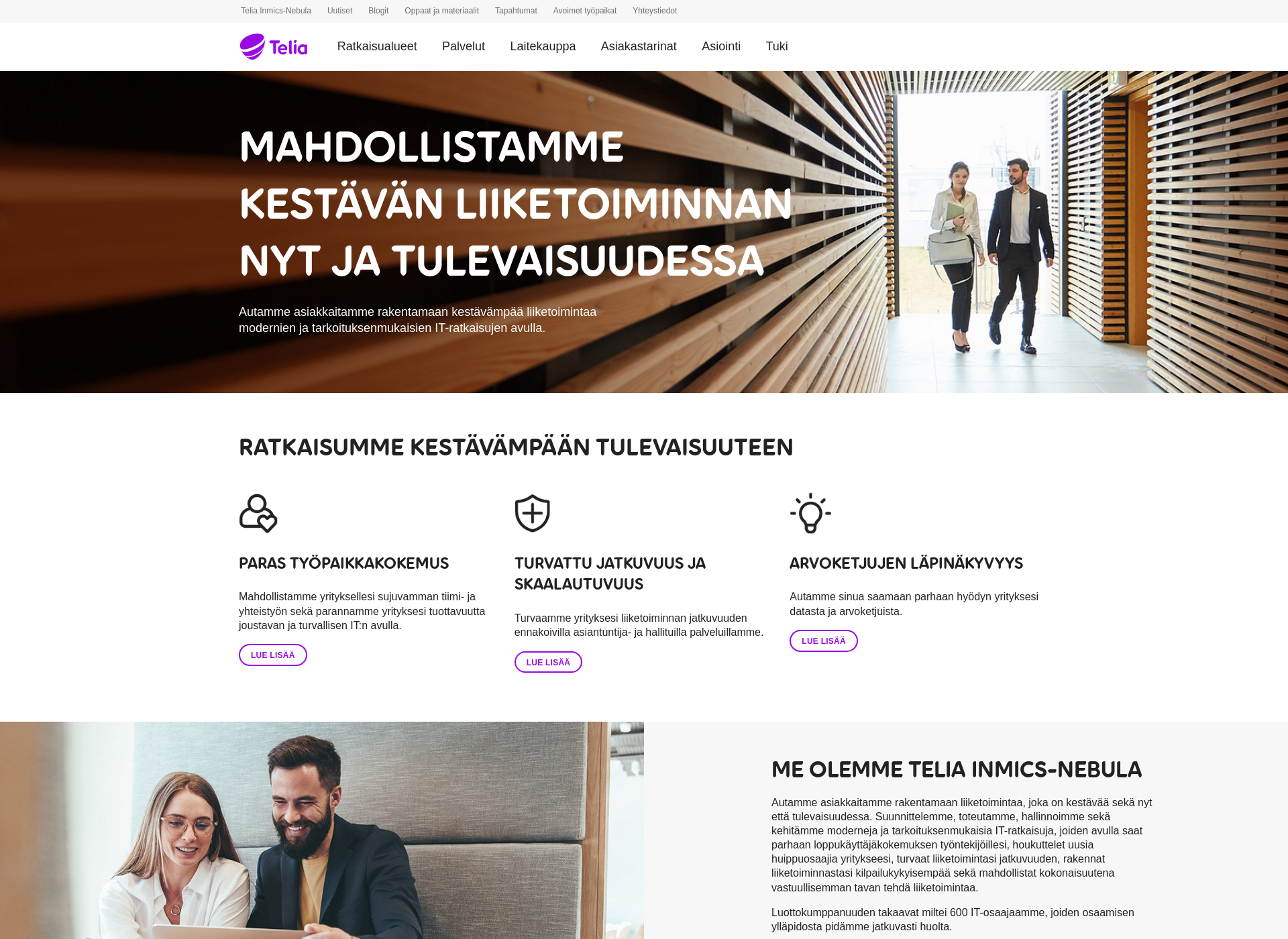 Skärmdump för personalwork.fi