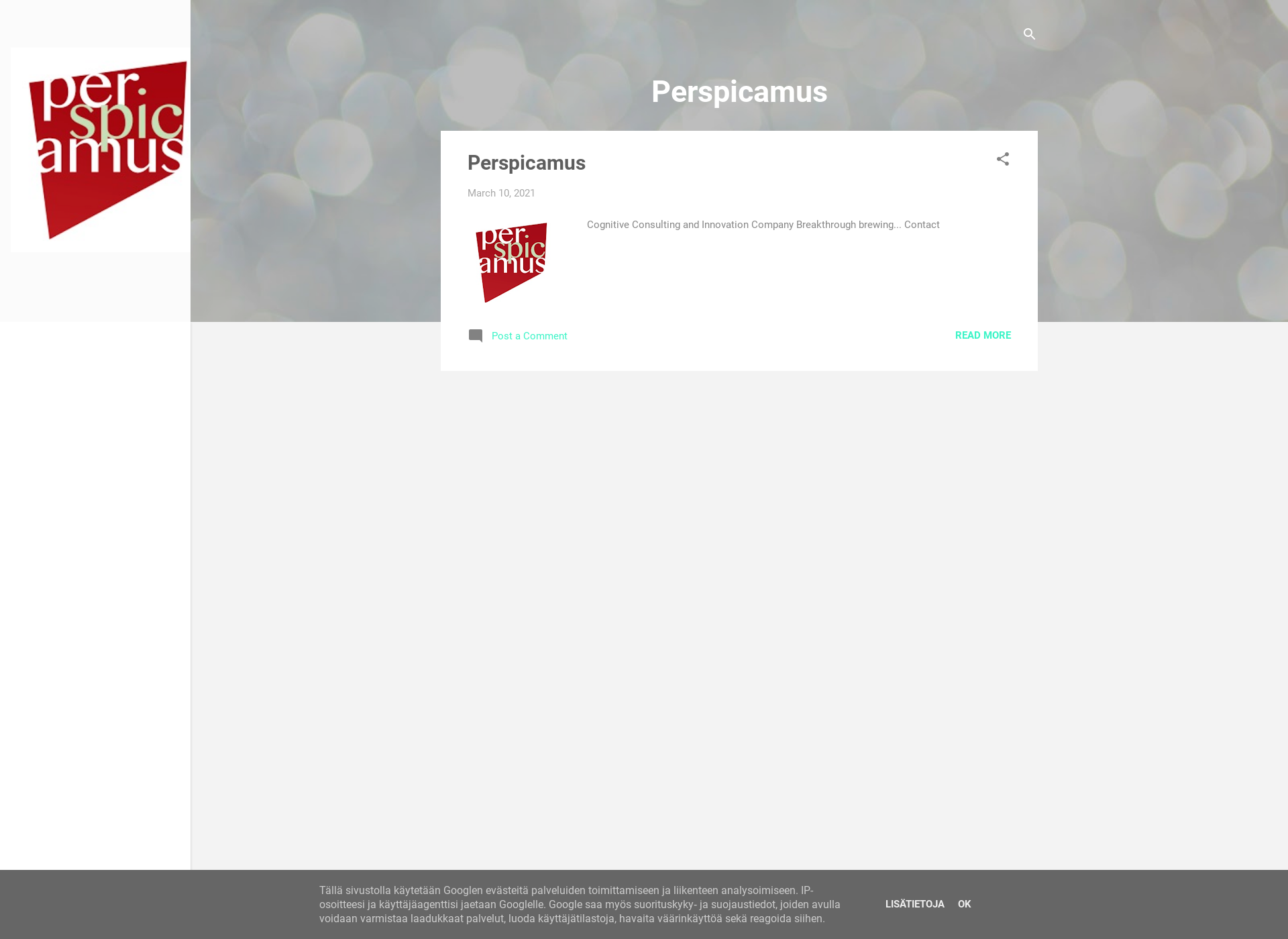 Screenshot for perspicamus.com