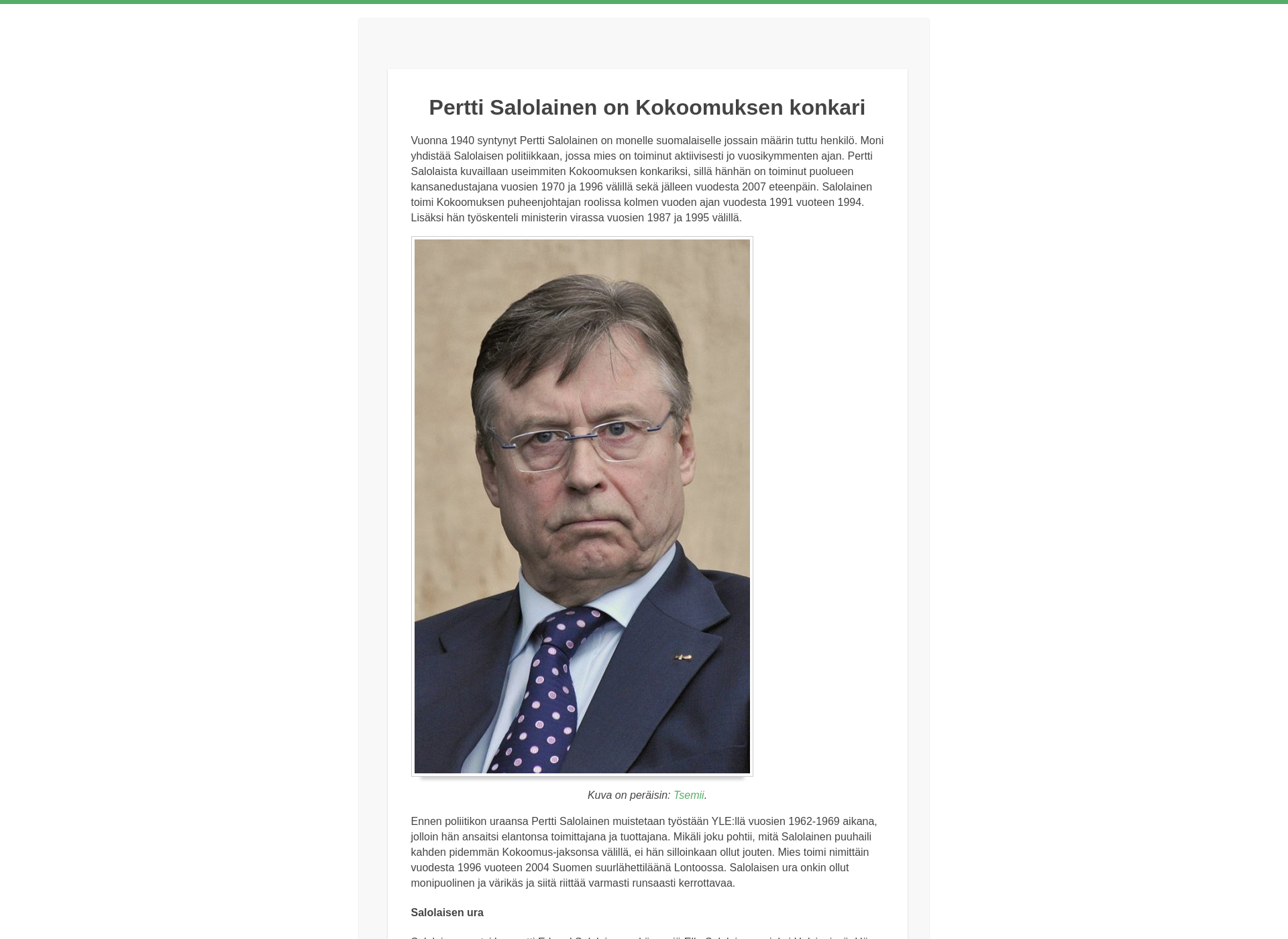 Screenshot for perttisalolainen.fi