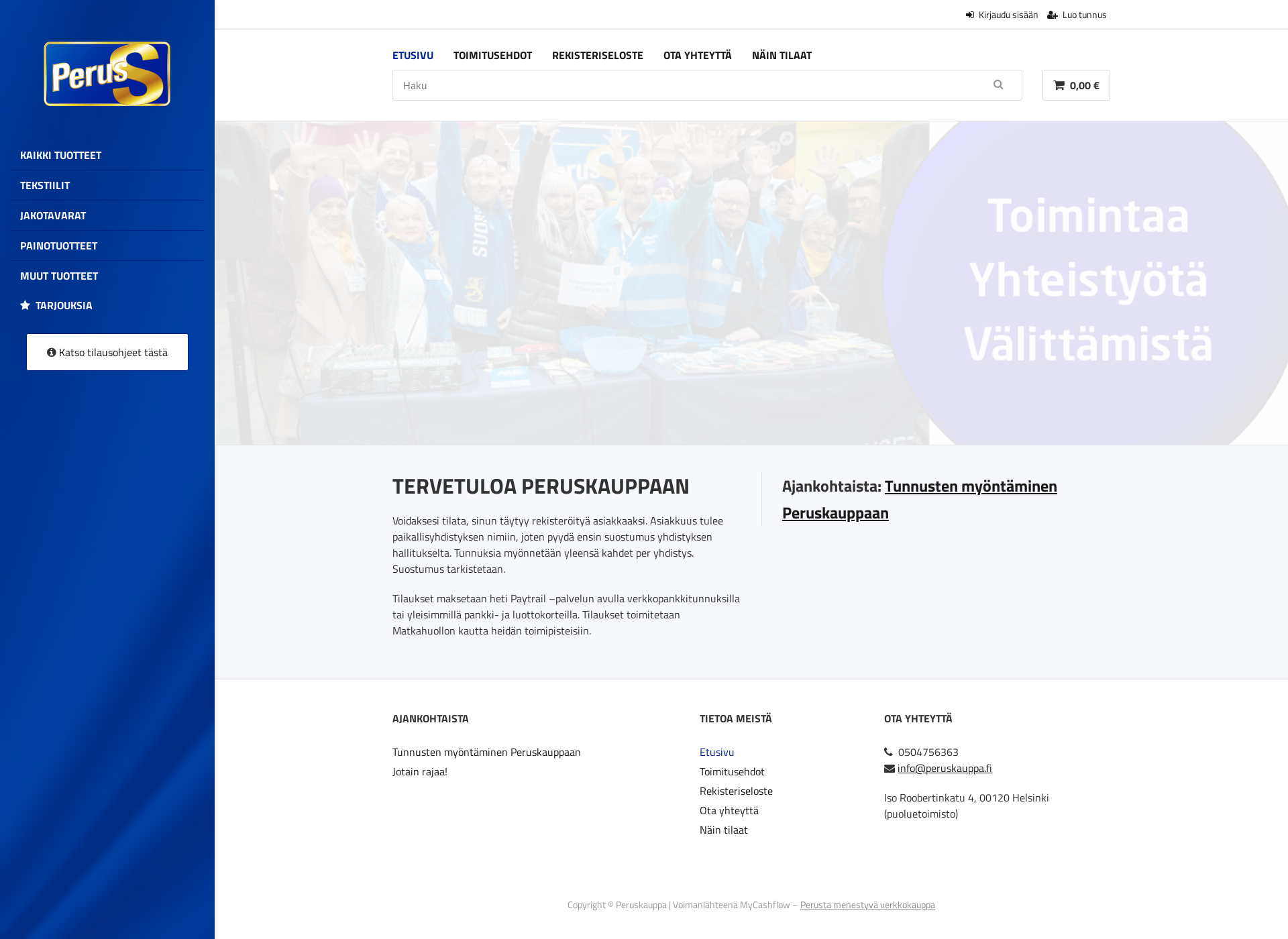 Screenshot for peruskauppa.fi