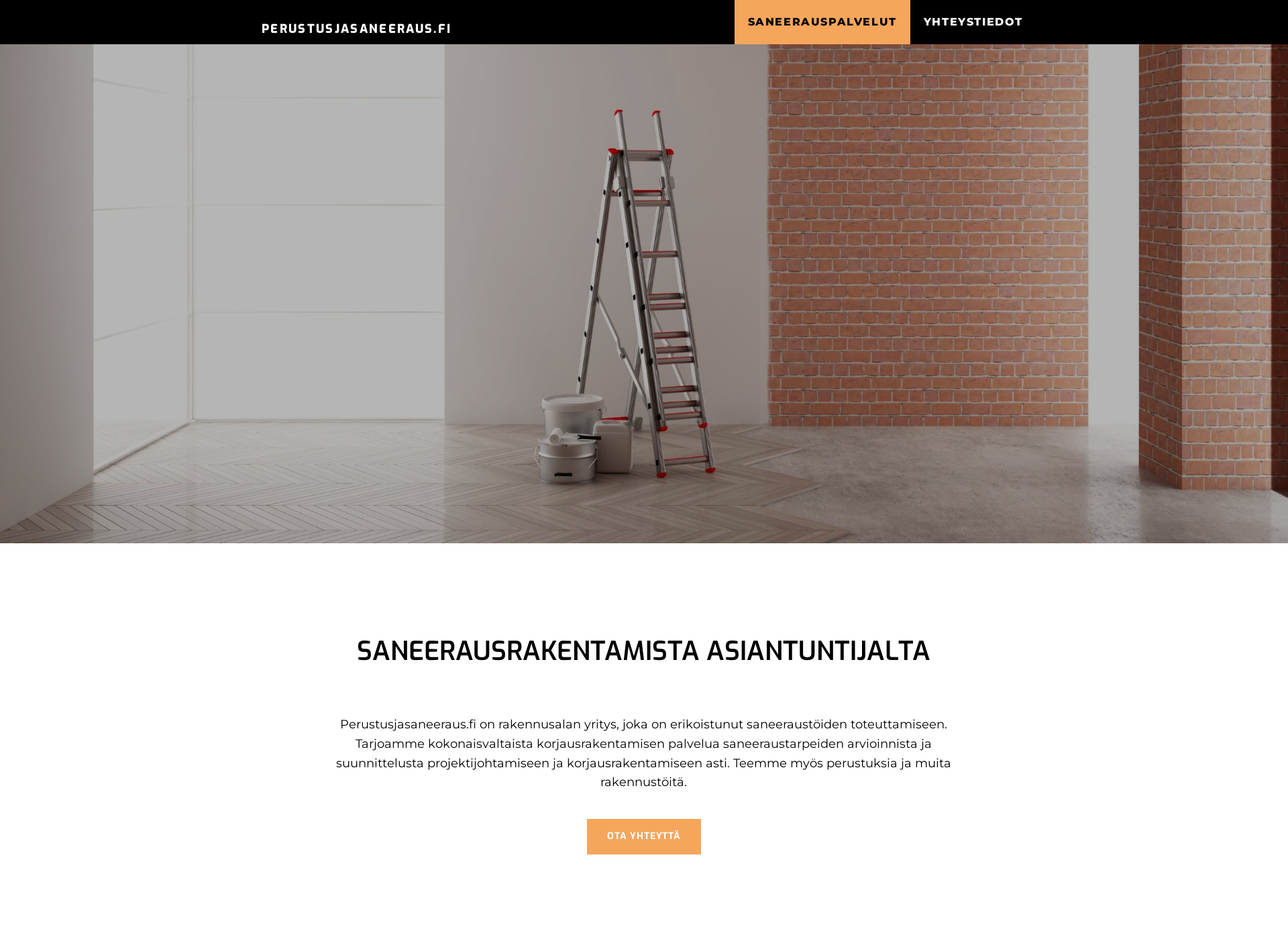 Skärmdump för perustusjasaneeraus.fi