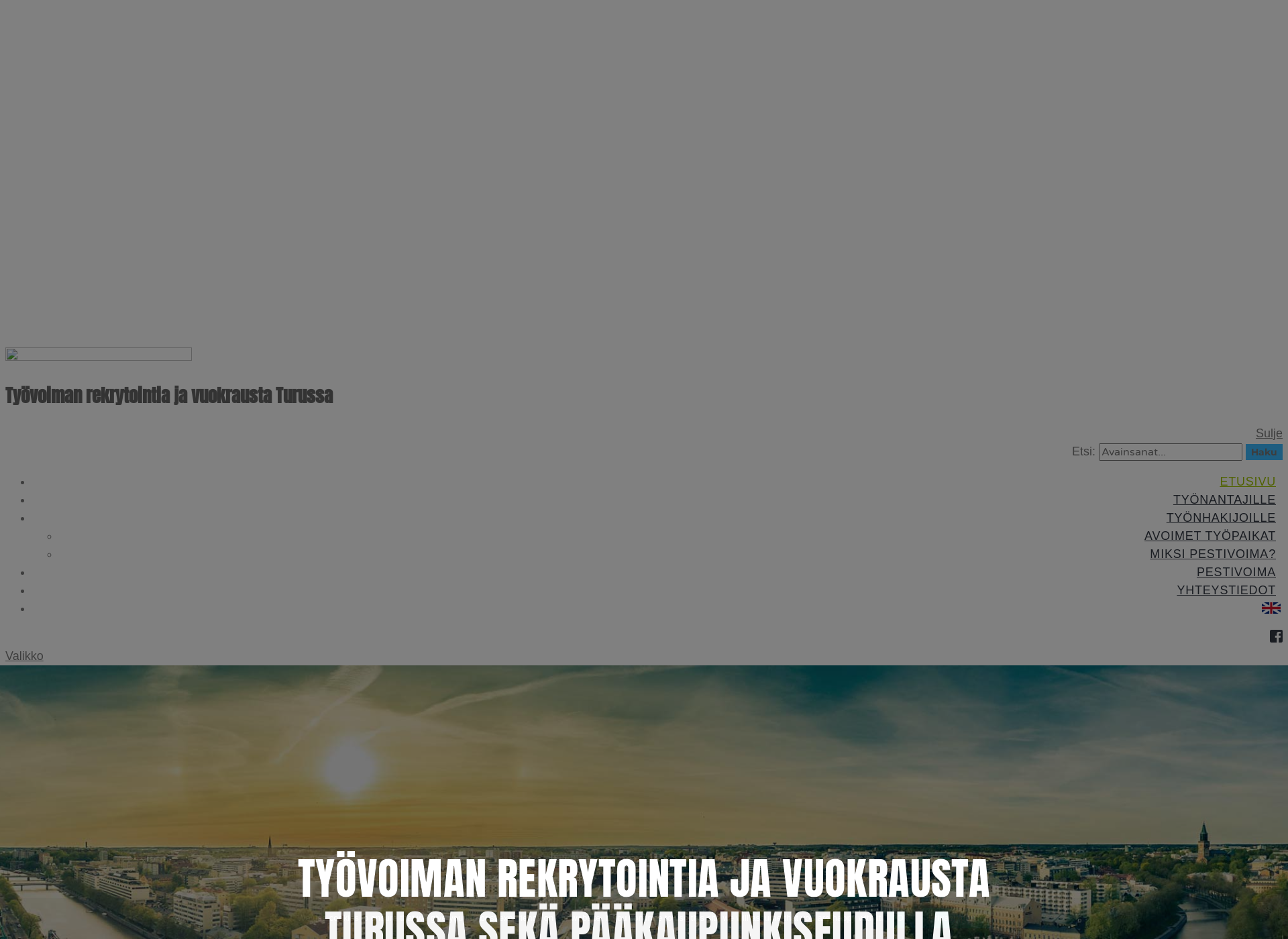 Skärmdump för pestivoima.fi