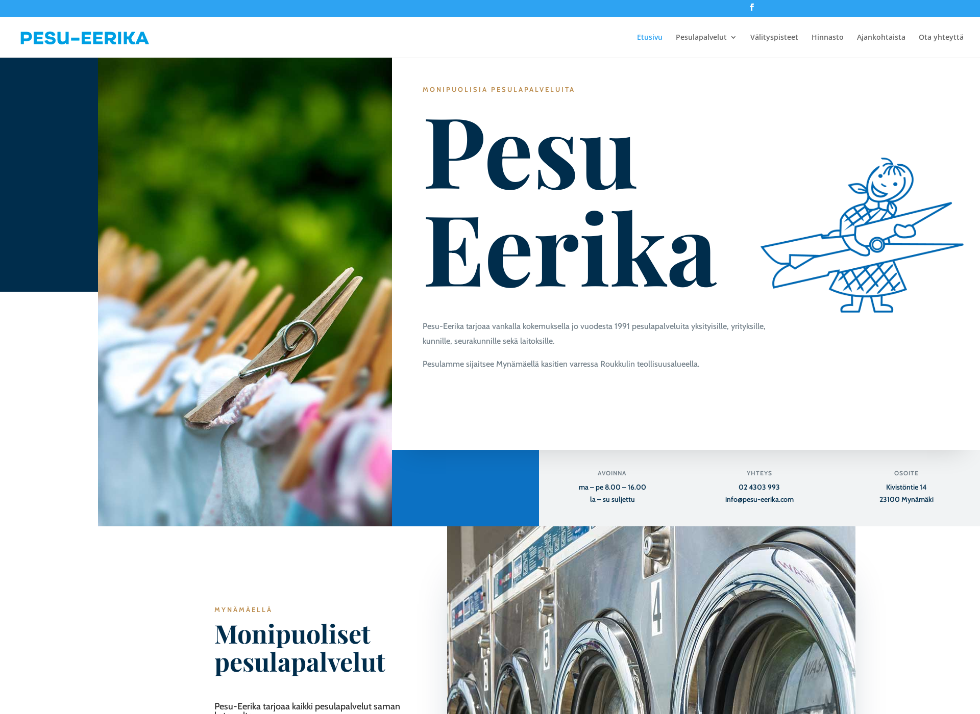Screenshot for pesu-eerika.fi