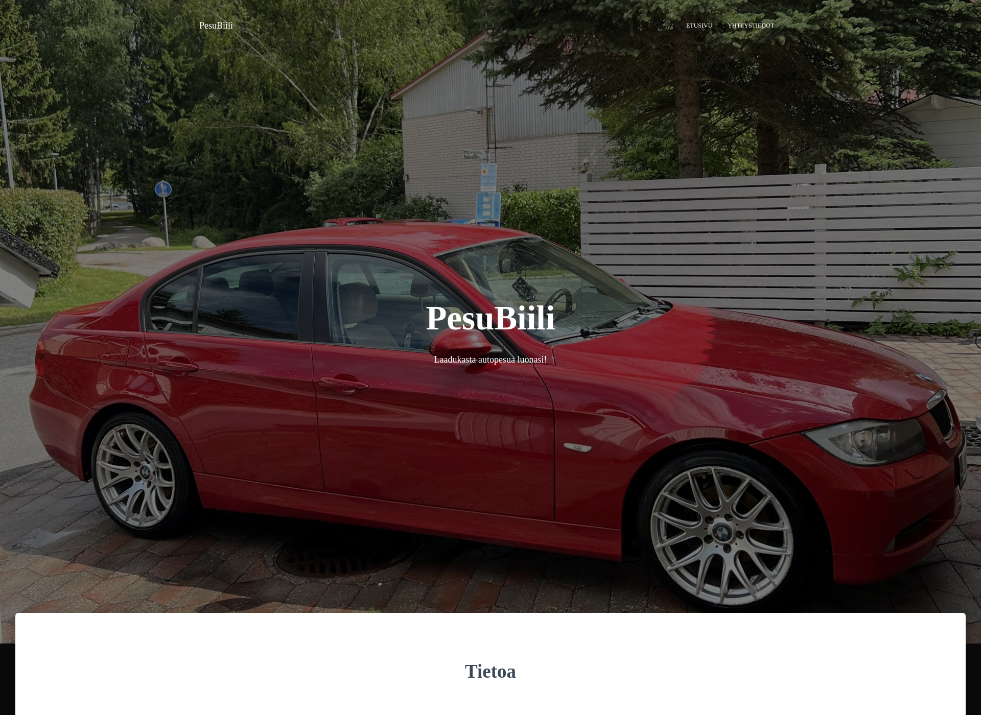 Screenshot for pesubiili.fi
