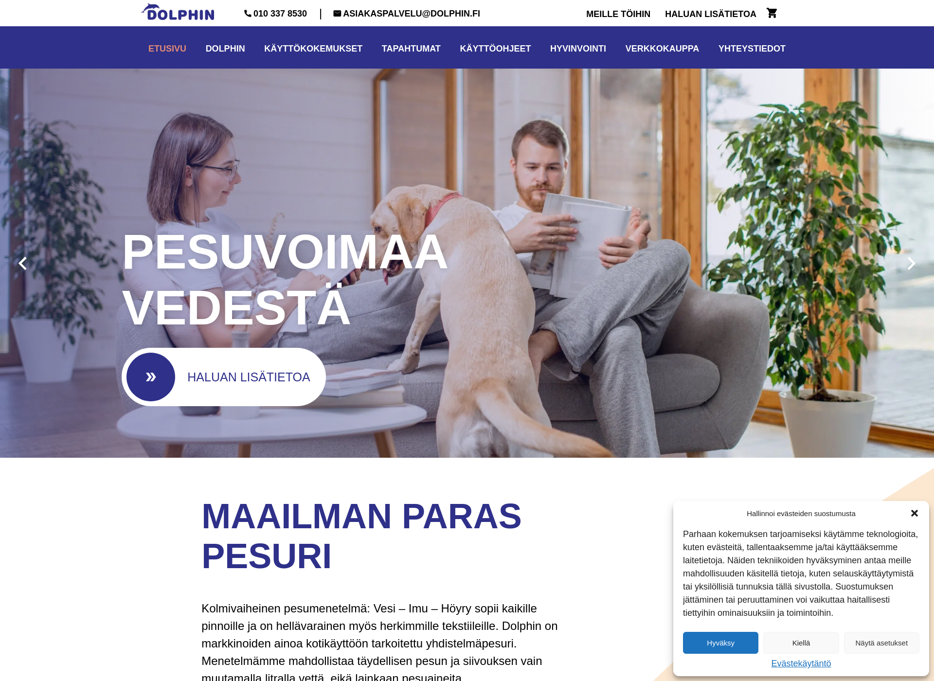 Screenshot for pesuvoimaavedesta.fi