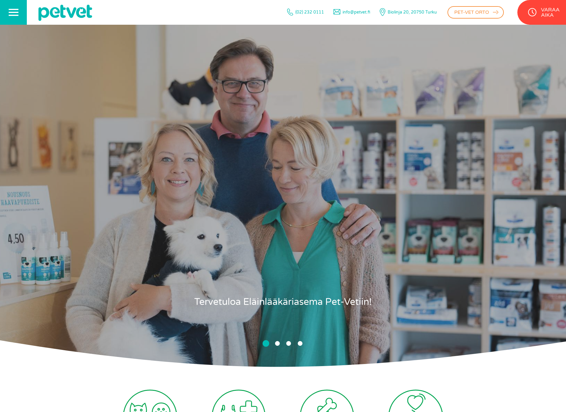 Screenshot for pet-vet.fi
