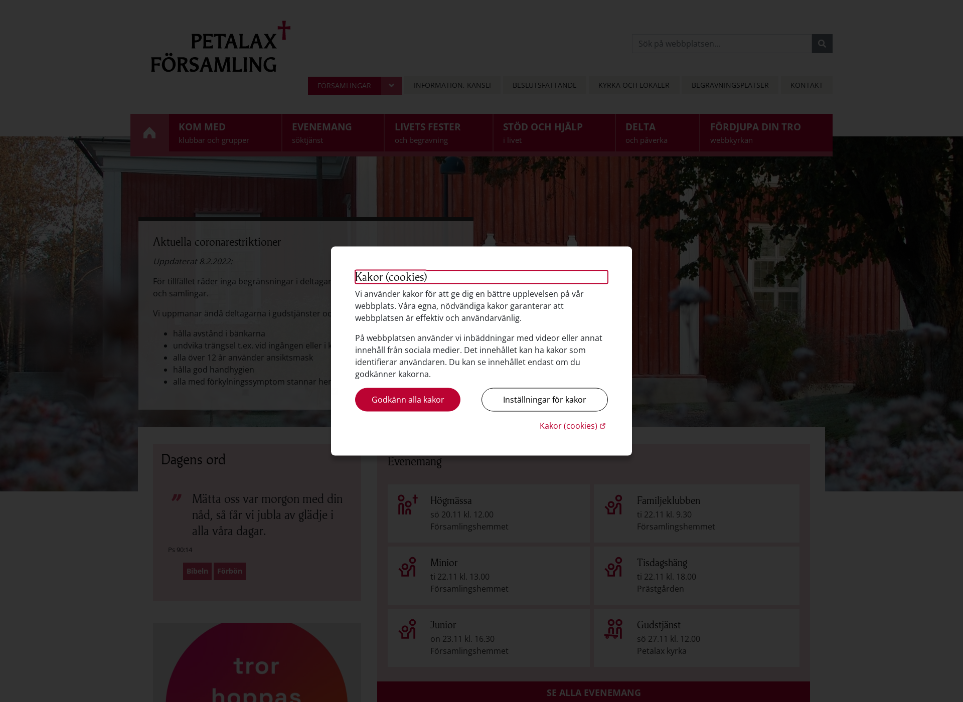 Screenshot for petalaxforsamling.fi