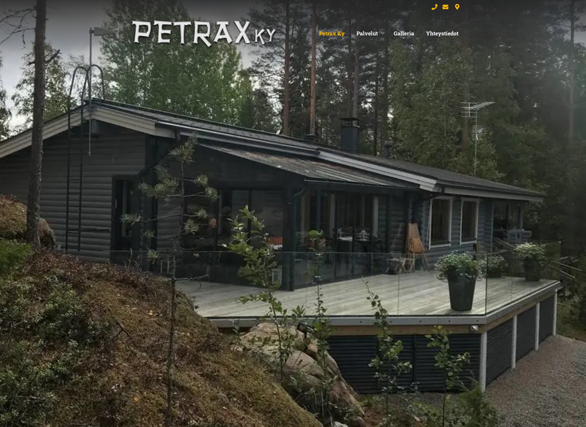 Skärmdump för petraxky.fi