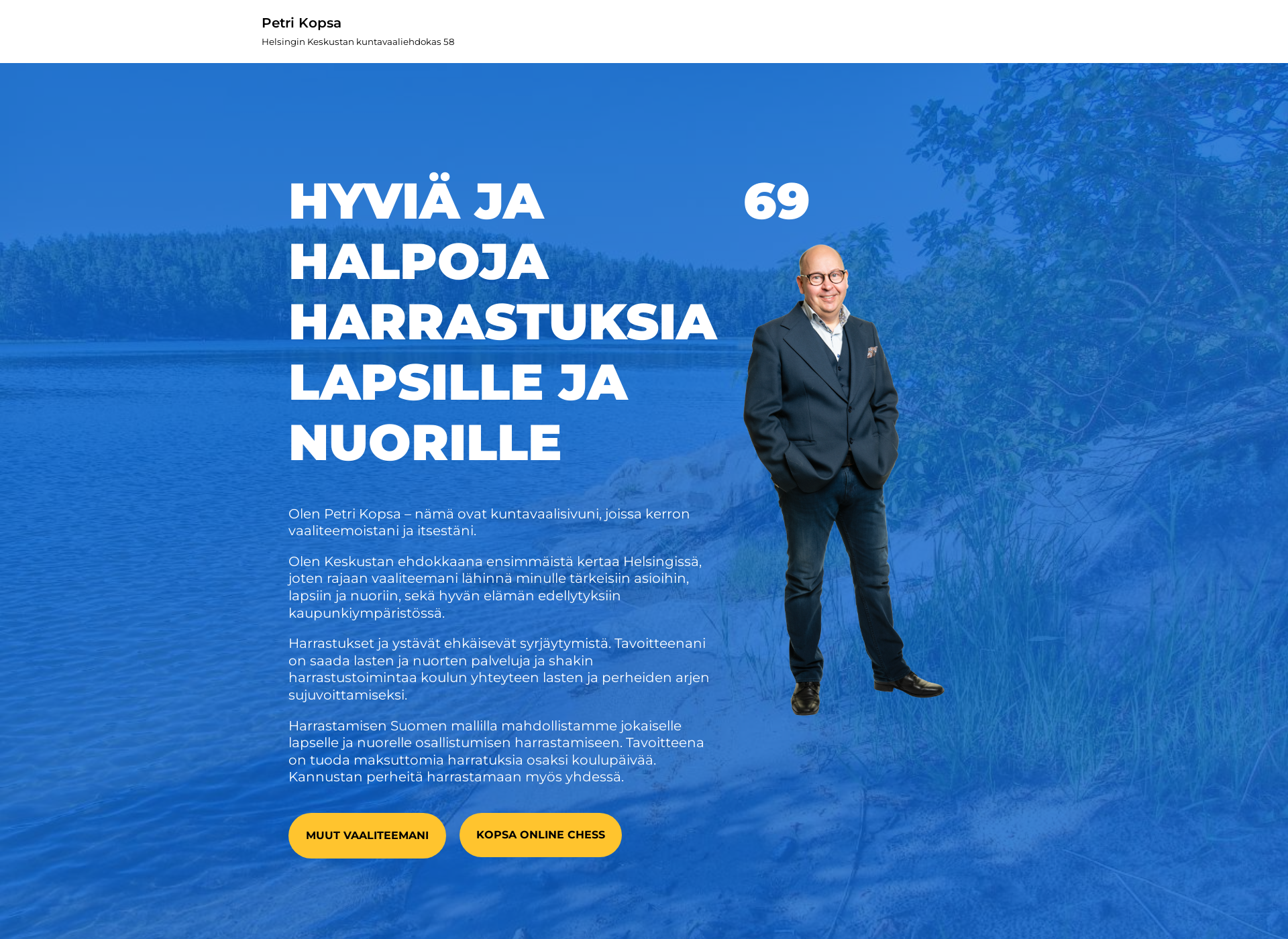 Skärmdump för petrikopsa.fi