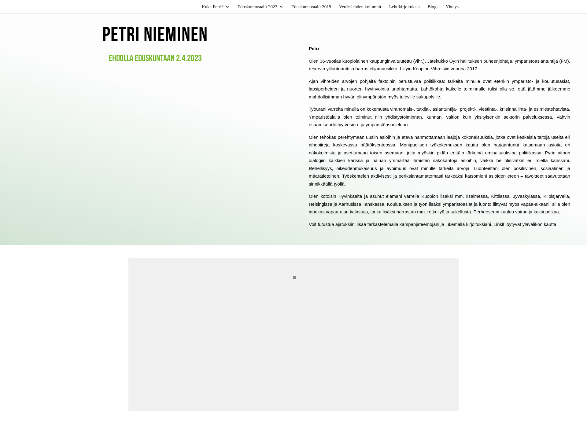 Skärmdump för petrinieminen.fi