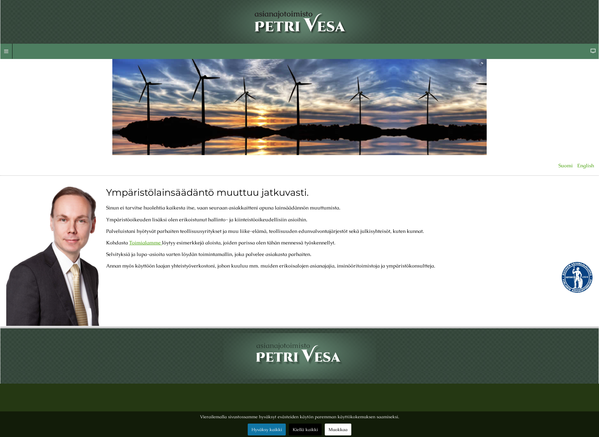 Screenshot for petrivesa.fi