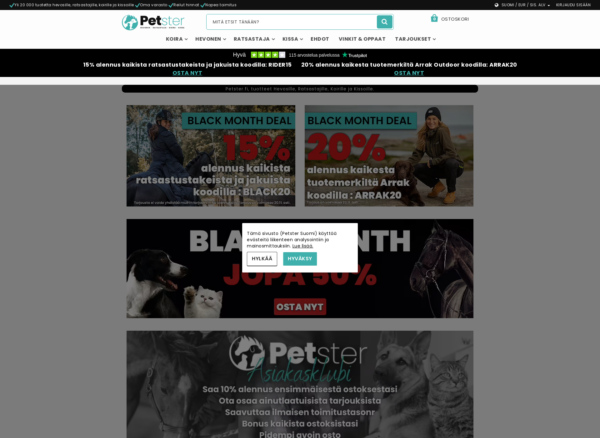 Screenshot for petster.fi