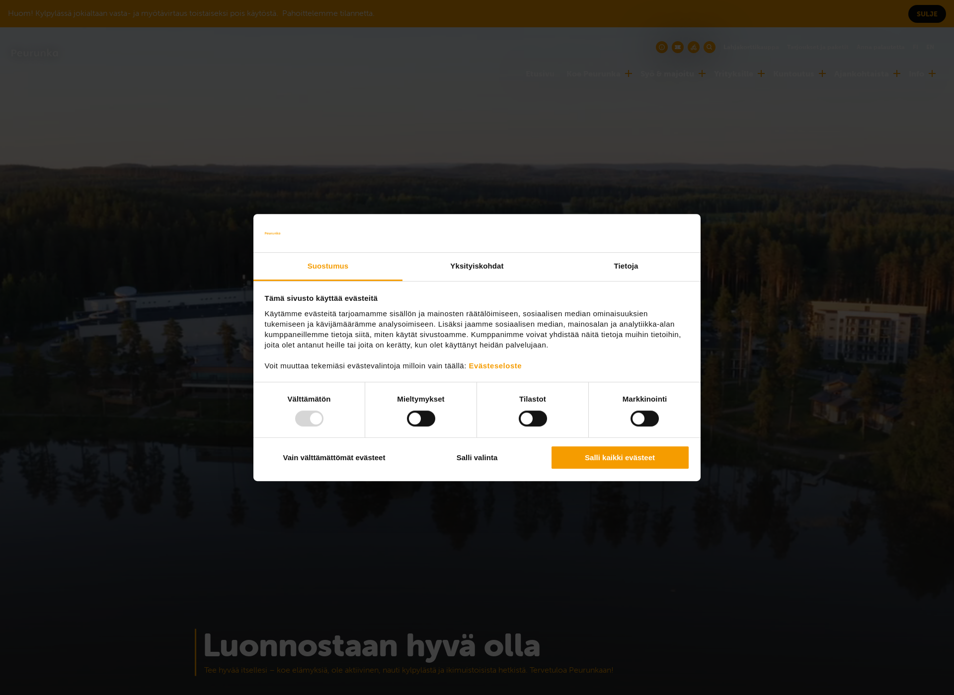 Screenshot for peurunka.fi