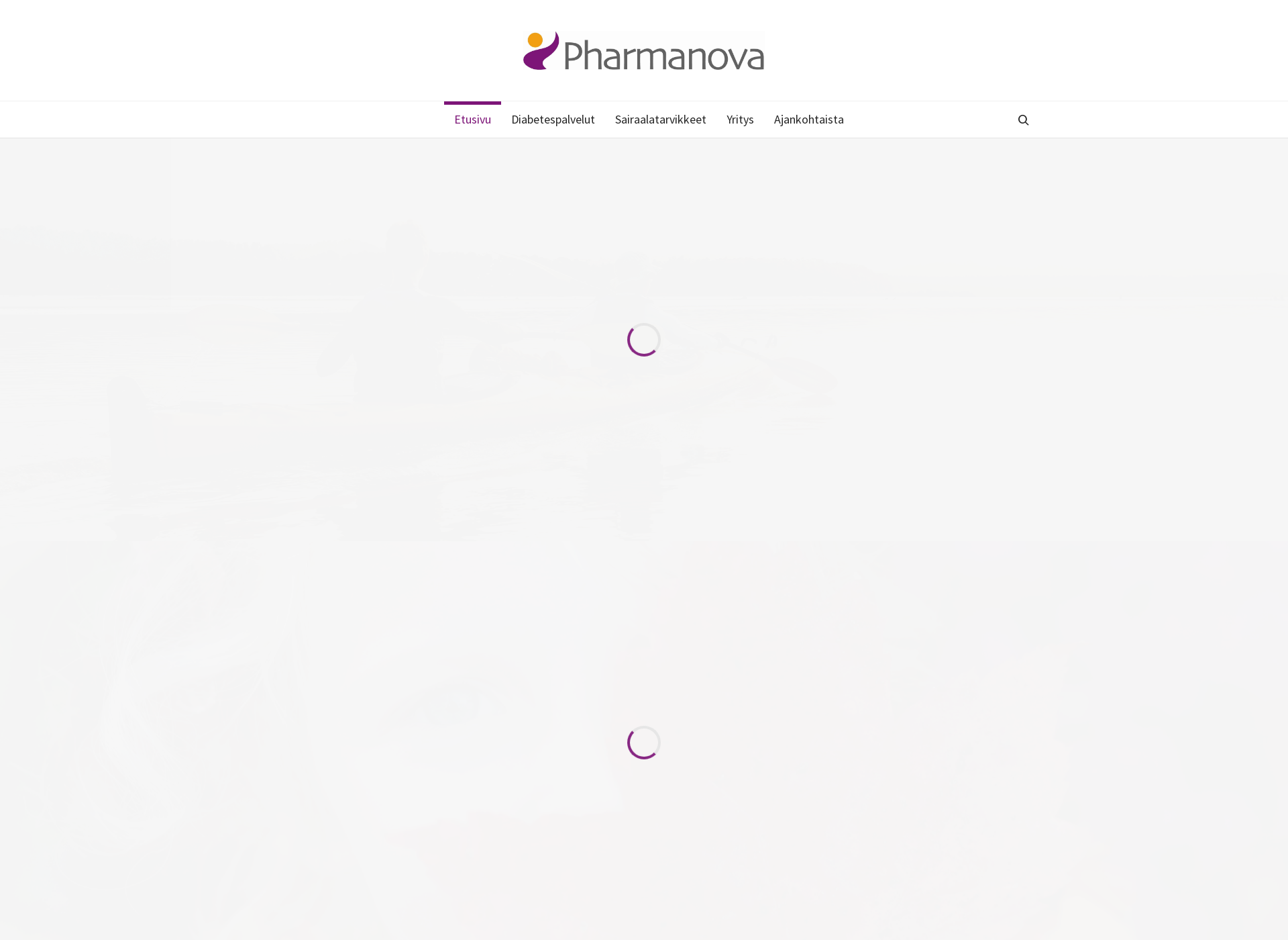 Skärmdump för pharmanova.fi