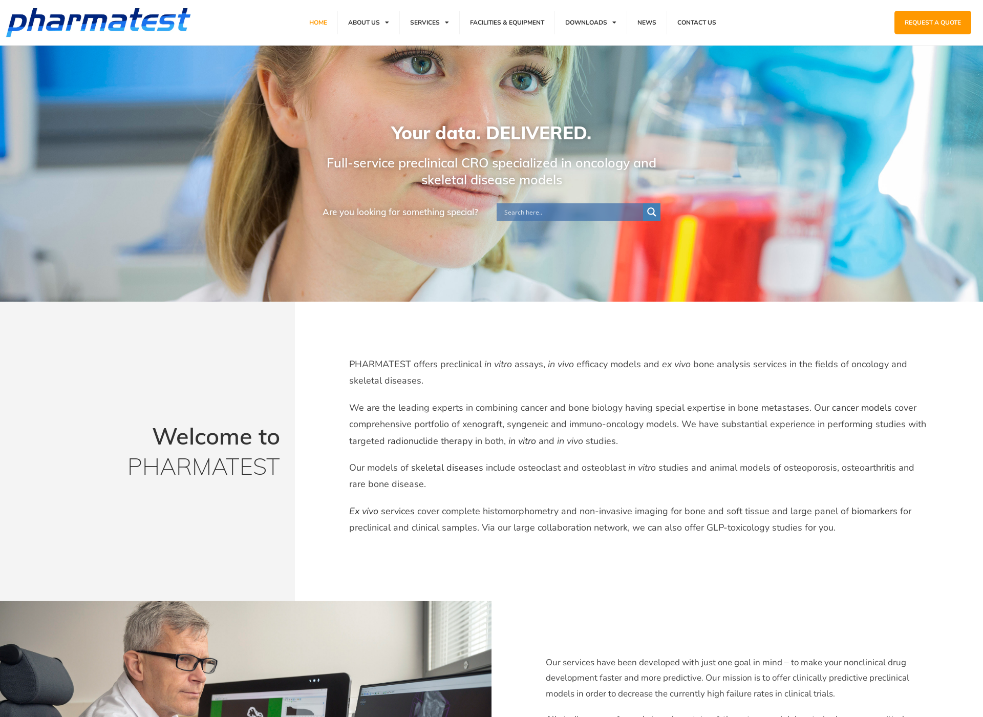 Screenshot for pharmatest.com