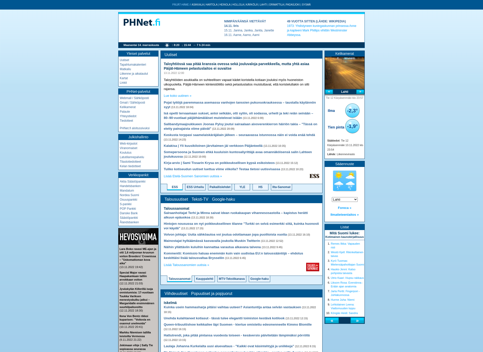 Screenshot for phnet.fi