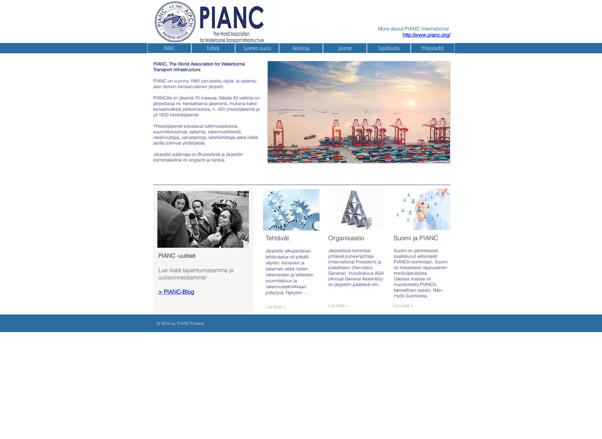 Screenshot for pianc.fi
