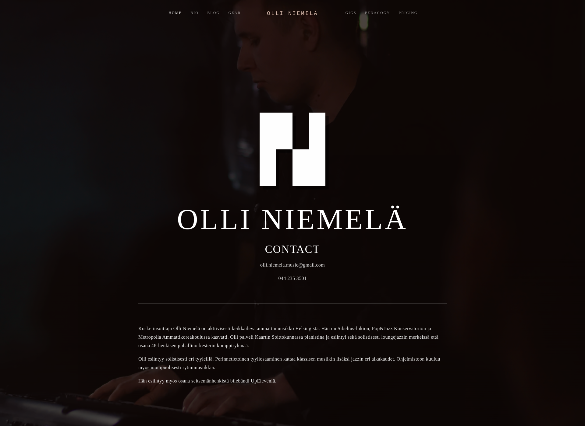 Screenshot for pianoman.fi